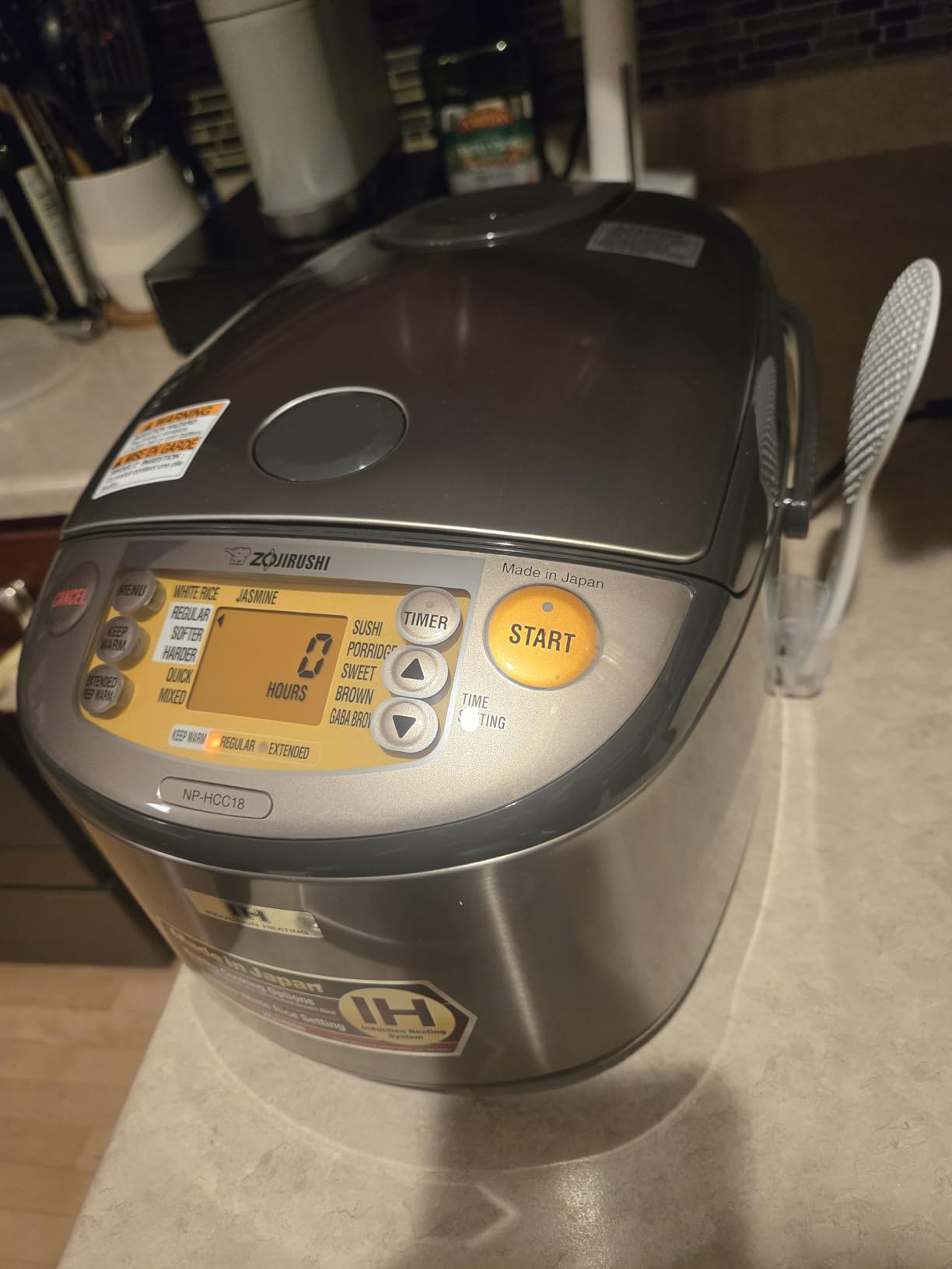 Zojirushi NP-HCC10XH Induction Heating System Rice Cooker and Warmer, 5.5-Cup, Stainless Dark Gray Customer Review Zojirushi NP-HCC10XH Induction Heating System Rice Cooker and Warmer, 5.5-Cup, Stainless Dark Gray - Customer Photo 1
