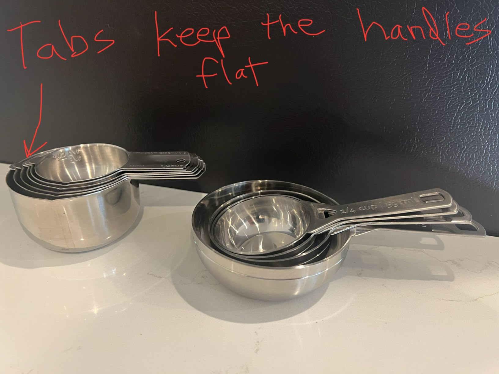 Hudson Essentials Stainless Steel Measuring Cups Set (6 Piece Set) Customer Review Hudson Essentials Stainless Steel Measuring Cups Set (6 Piece Set) - Customer Photo 2