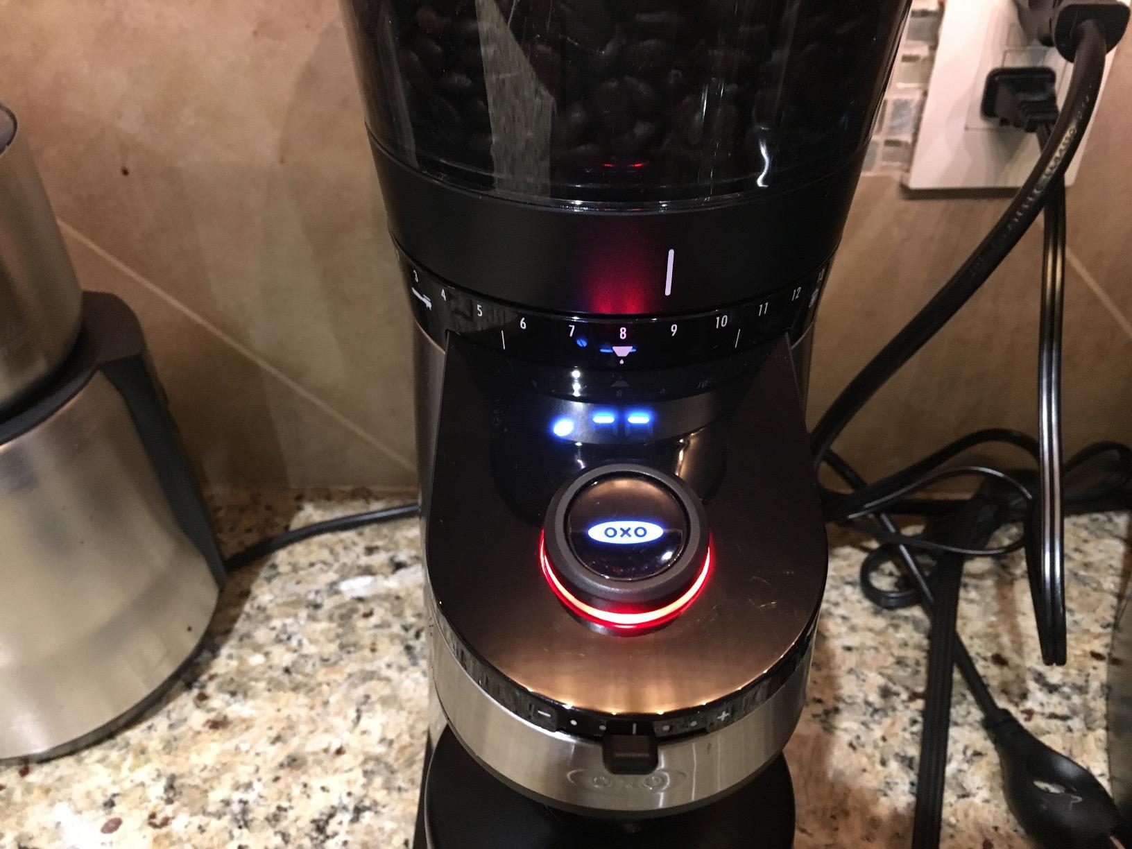 OXO Brew Conical Burr Coffee Grinder with Scale Customer Review OXO Brew Conical Burr Coffee Grinder with Scale - Customer Photo 2