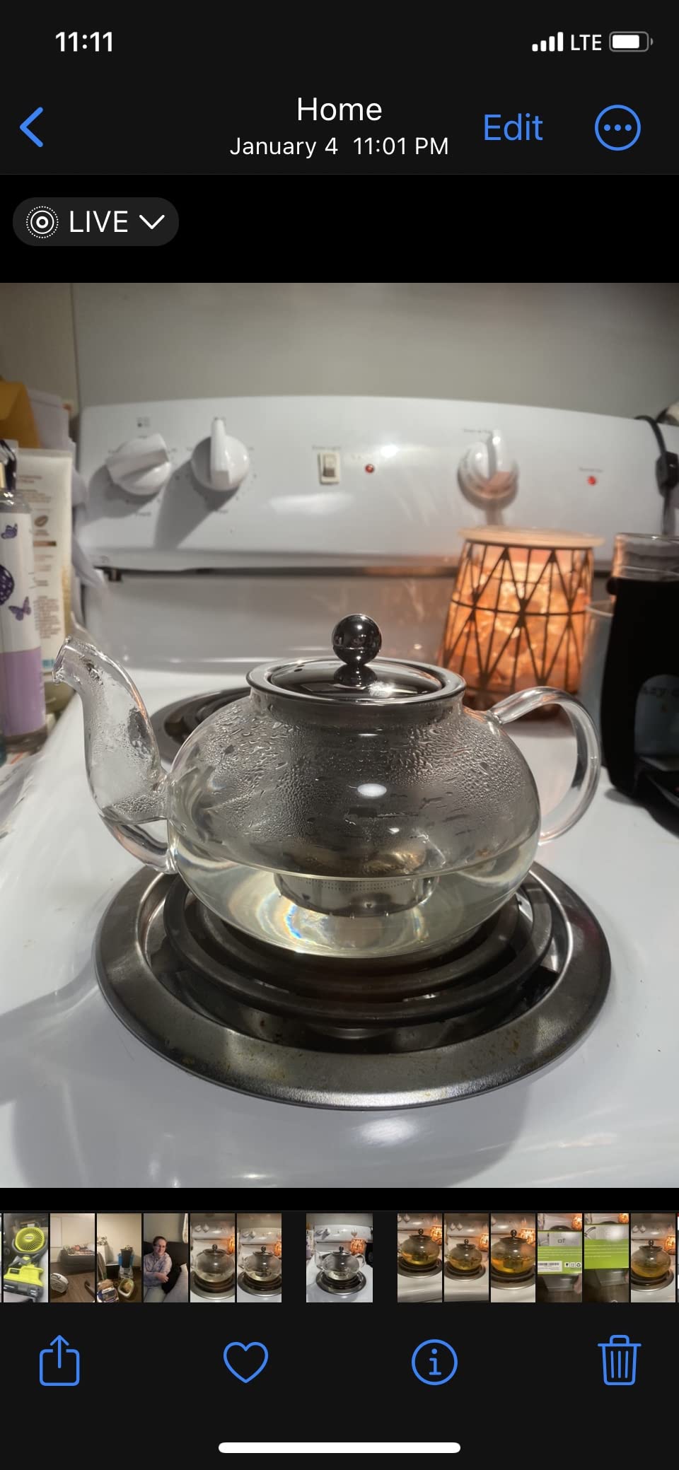 Hiware Glass Teapot with Stainless Steel Infuser & Lid, Borosilicate Glass Tea Pot Stovetop Safe, Blooming & Loose Leaf Teapots, 27 Oz Customer Review Hiware Glass Teapot with Stainless Steel Infuser & Lid, Borosilicate Glass Tea Pot Stovetop Safe, Blooming & Loose Leaf Teapots, 27 Oz - Customer Photo 1