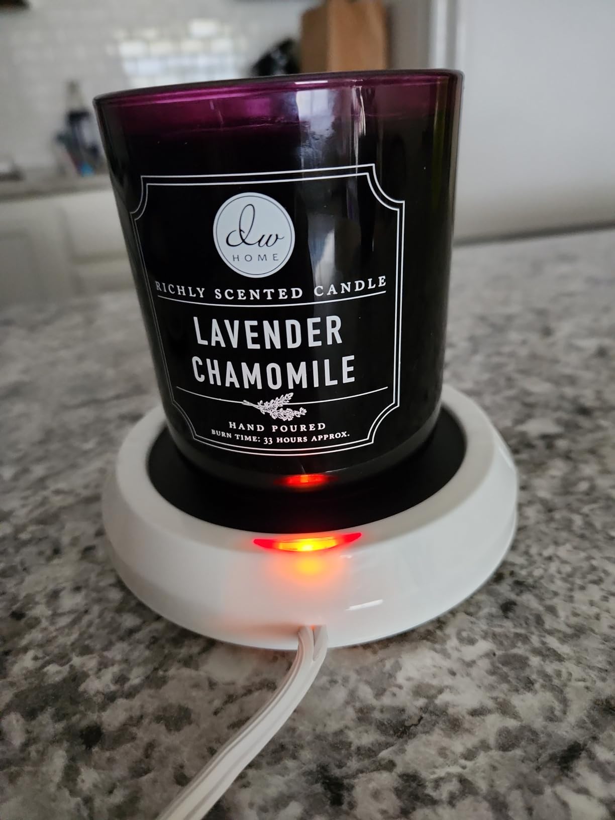 Candle Warmers Etc. Original Candle Warmer Plate (White, Plug-in) – Electric Candle Wax Melter Plate for jar Candles - Customer Photo 3