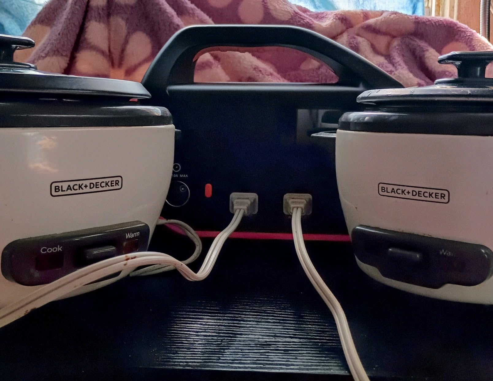 BLACK+DECKER Rice Cooker 6-Cup (Cooked) with Steaming Basket, Removable Non-Stick Bowl, White - Customer Photo 2