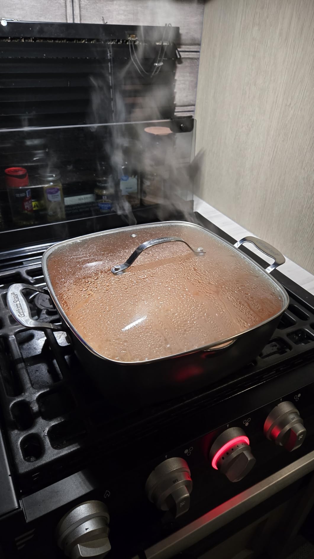 Gotham Steel 9.5 Inch Copper Non Stick Frying Pans, Ceramic Non Toxic Frying Pans Nonstick Skillet Made Without PFOA PFOS, Lightweight, Stay Cool Handle, Oven and Dishwasher Safe - Customer Photo 2