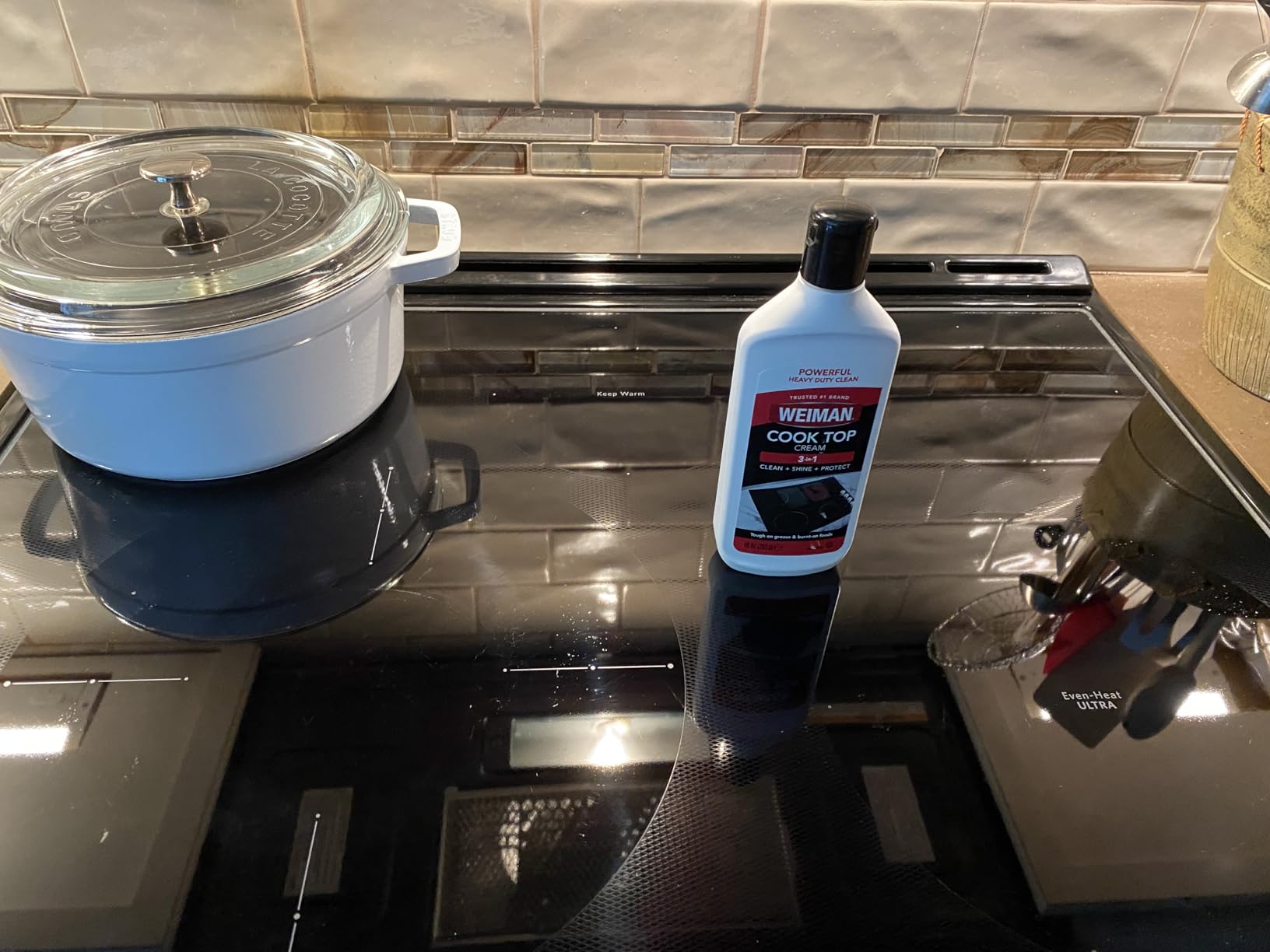 Weiman Glass Cooktop Cleaner & Polish Heavy Duty Stove Eco Friendly 10 oz Bottle Customer Review Weiman Glass Cooktop Cleaner & Polish Heavy Duty Stove Eco Friendly 10 oz Bottle - Customer Photo 2