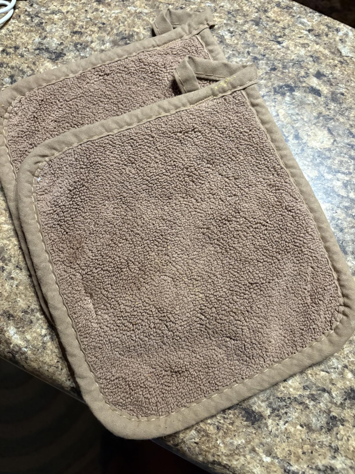 RITZ Terry Potholder & Hot Pad: Unparalleled Heat Resistant, Durable 100% Cotton – Ergonomically Designed for Optimal Grip – Easy-Care Machine Washable – 2-Pack, Graphite - Customer Photo 2