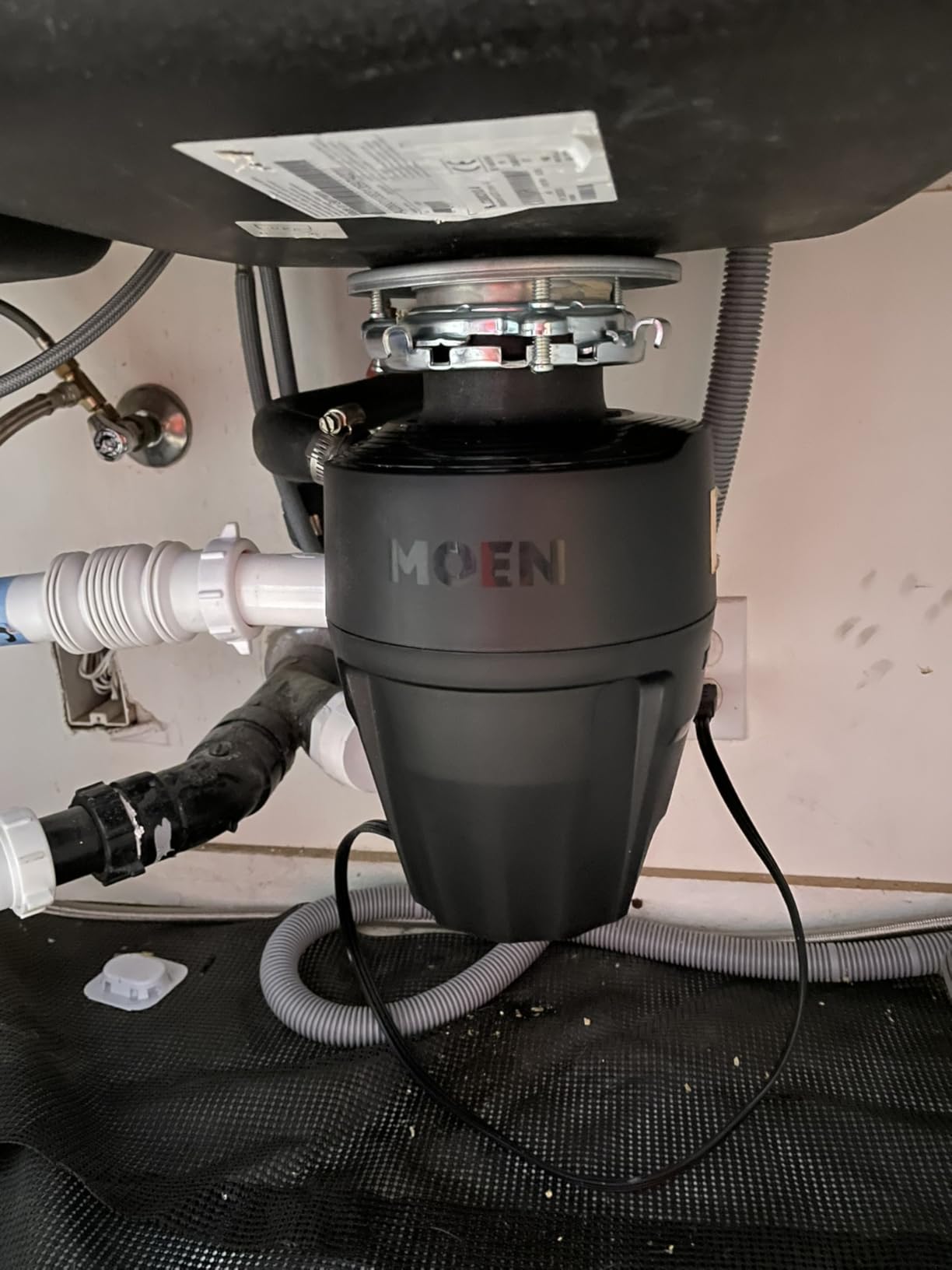 Moen Prep Series PRO Continuous Feed Compact Garbage Disposal for Kitchen Sink with Power Cord, GXP50C - Customer Photo 1