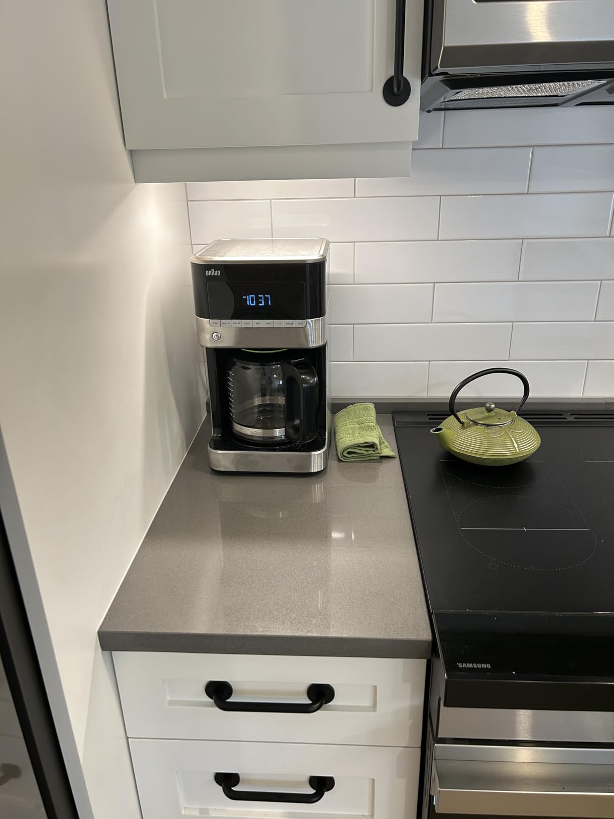 Braun BrewSense 12 Cup Drip Coffee Maker - Pause & Pour Mid Brew, Coffee Machine with 24-Hour Timer & Clock, Bold & Regular Strength, 1-4 Cup Functions, Self Clean, Auto Shutoff, Stainless Steel - Customer Photo 2