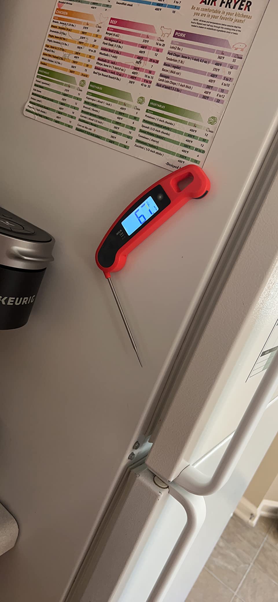 Lavatools Javelin PRO Classic Ultra-Fast 2-Second Professional Digital Instant Read Meat Thermometer for Grill and Cooking, Auto-Rotating Backlit Display, IP65 Water Resistant, NSF Certified - Customer Photo 4