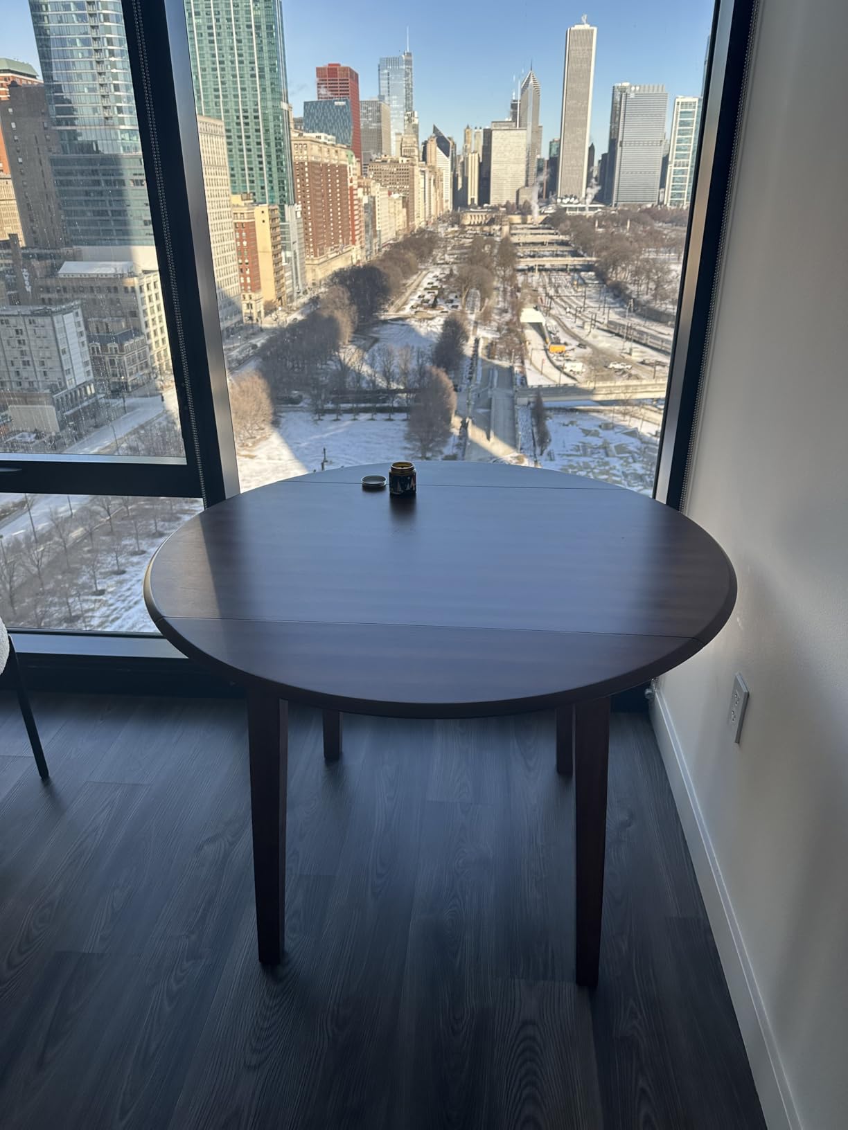 Signature Design by Ashley Hammis Round Dining Room Drop Leaf Table, Seats up to 4, Hinged Drop Leaves, Wood, 36.38 Signature Design by Ashley Hammis Round Dining Room Drop Leaf Table, Seats up to 4, Hinged Drop Leaves, Wood, 36.38