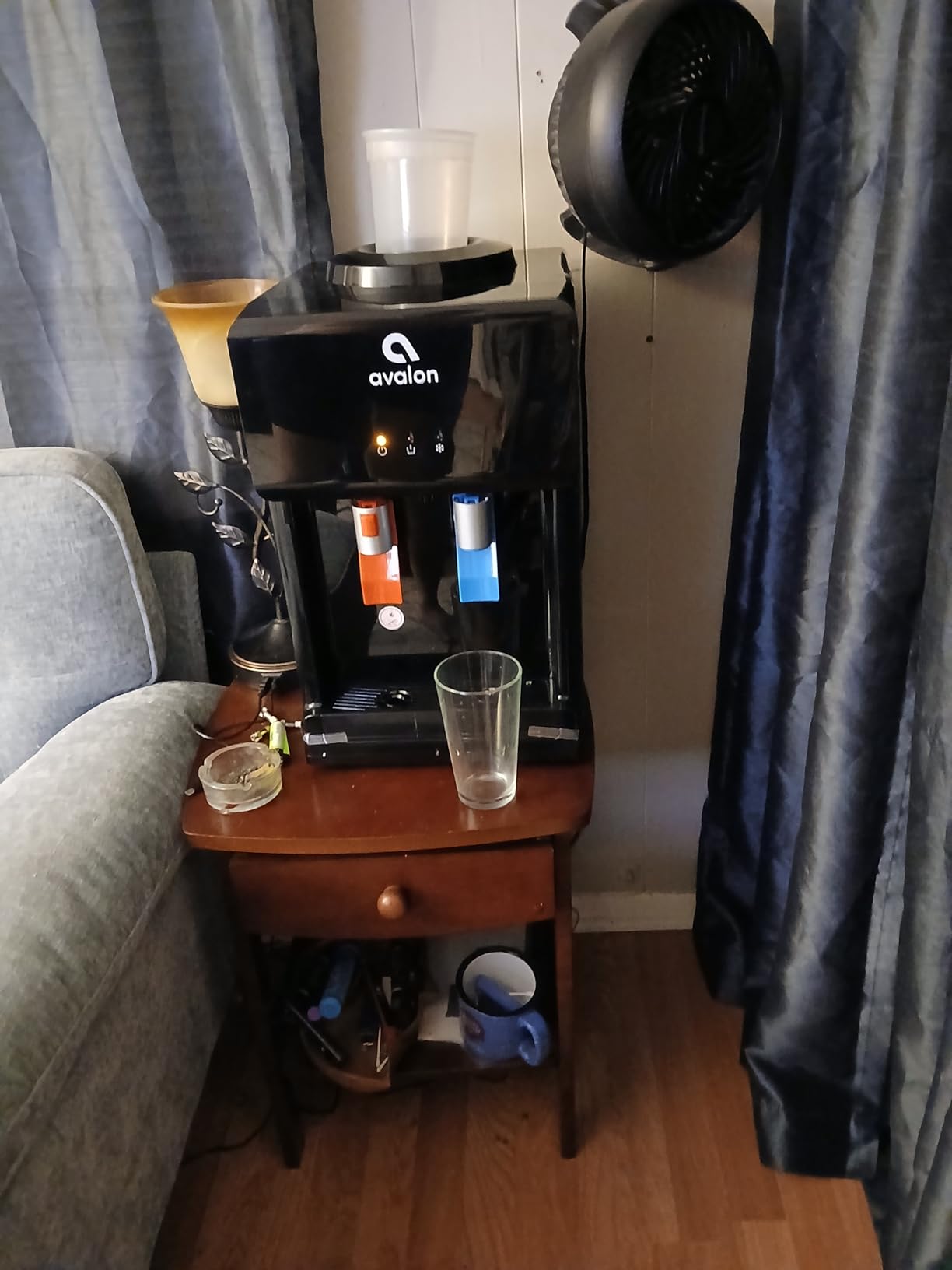 Avalon Premium Hot/Cold Top Loading Countertop Water Cooler Dispenser With Child Safety Lock. UL Listed- Black - Customer Photo 3