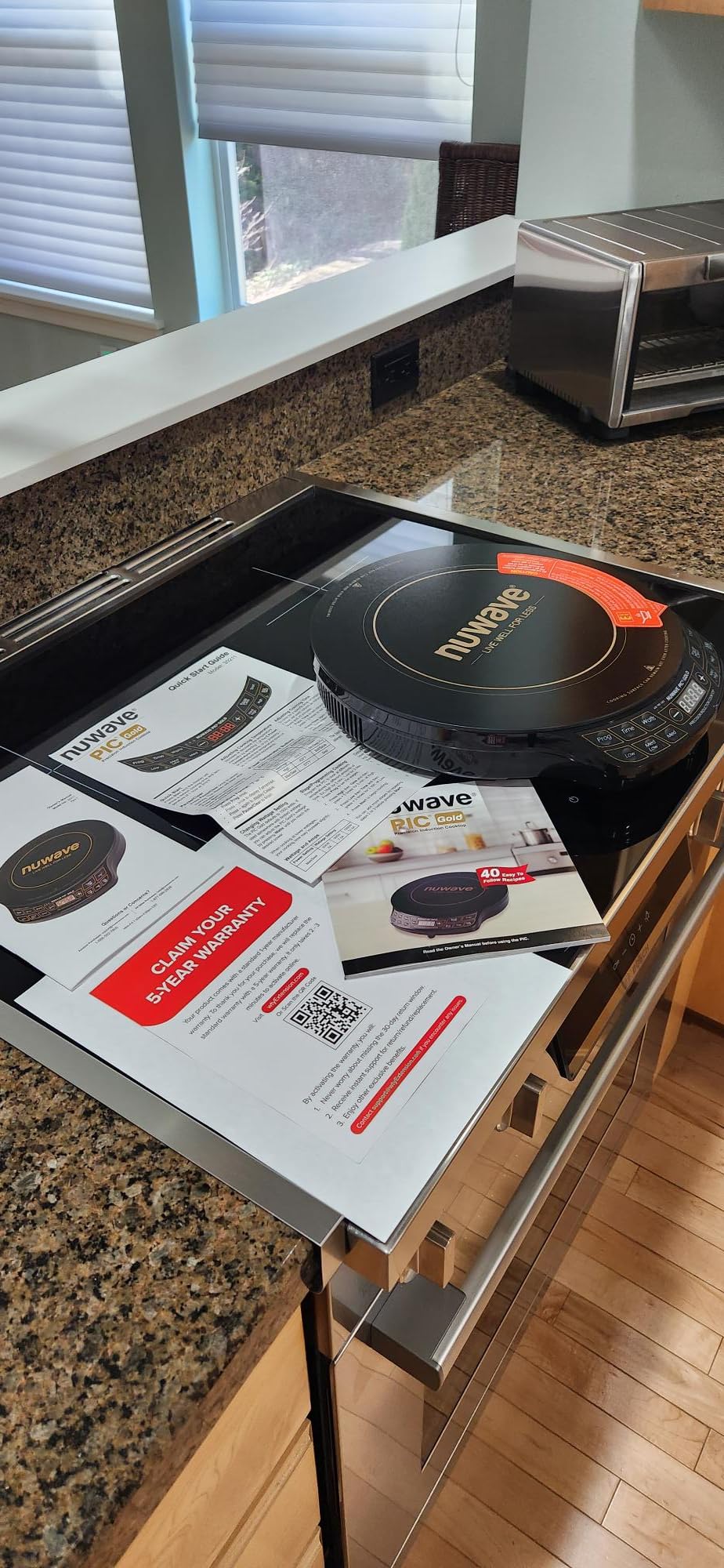 Duxtop Portable Induction Cooktop Burner, Induction Hot Plate with LCD Sensor Touch 1800 Watts, Silver 9600LS/BT-200DZ - Customer Photo 4