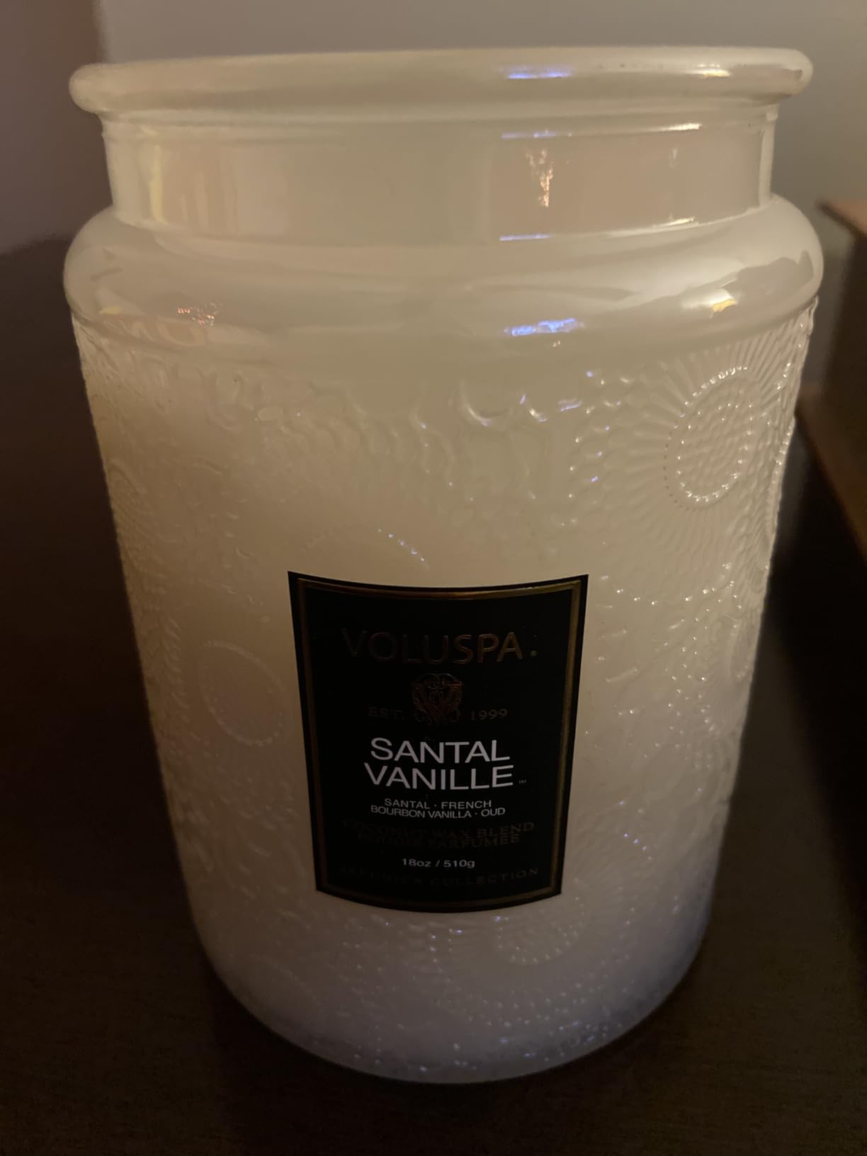Voluspa Mokara Orchid Candle, 18 oz, Coconut Wax Blend, Scented Candles for Home, 100 Hour Burn Time, Candle Jars Customer Review Voluspa Mokara Orchid Candle, 18 oz, Coconut Wax Blend, Scented Candles for Home, 100 Hour Burn Time, Candle Jars - Customer Photo 1
