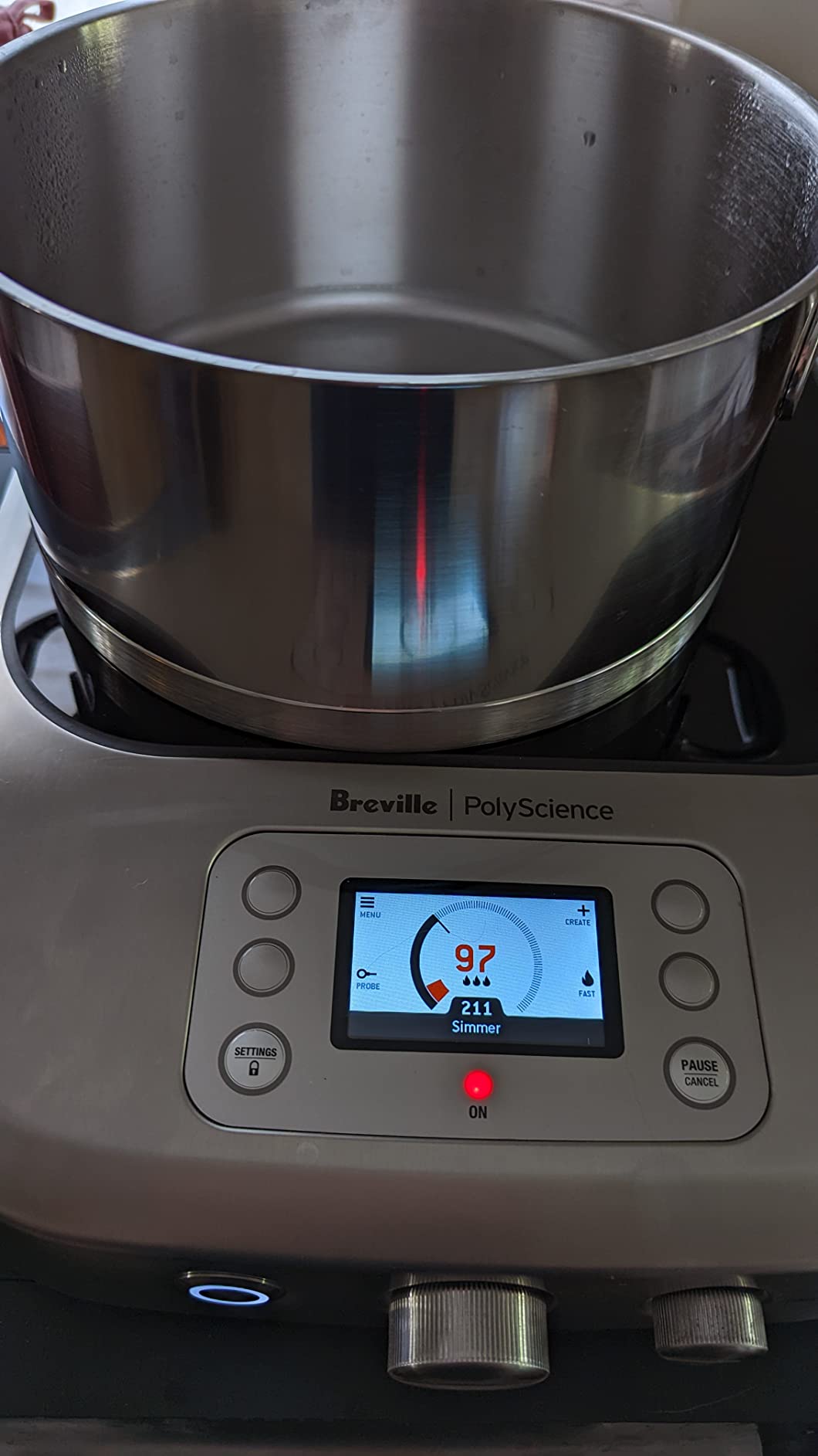 Breville Commercial CMC850BSS Control Freak Precise Temperature Controlled Induction Cooktop, Brushed Stainless Steel - Customer Photo 1