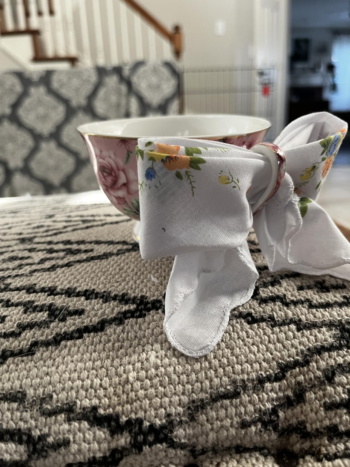 BTaT- Tea Cups and Saucers, Set of 6, 8 oz, Floral Design, Porcelain Tea Cup Sets, Dishwasher Safe Customer Review BTaT- Tea Cups and Saucers, Set of 6, 8 oz, Floral Design, Porcelain Tea Cup Sets, Dishwasher Safe - Customer Photo 1