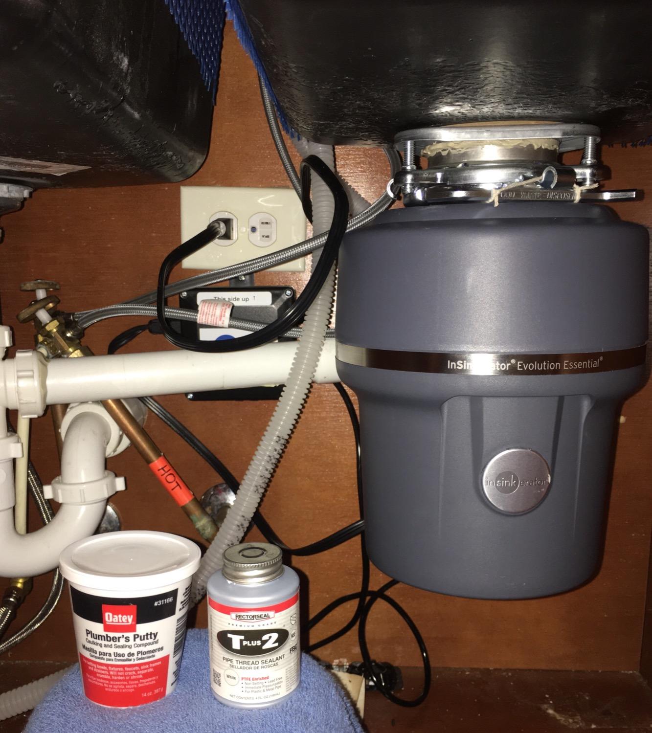 InSinkErator Garbage Disposal with Power Cord & Air Switch, Evolution Essential XTR, Quiet Series, 3/4 HP Continuous Feed, Gray Customer Review InSinkErator Garbage Disposal with Power Cord & Air Switch, Evolution Essential XTR, Quiet Series, 3/4 HP Continuous Feed, Gray - Customer Photo 2