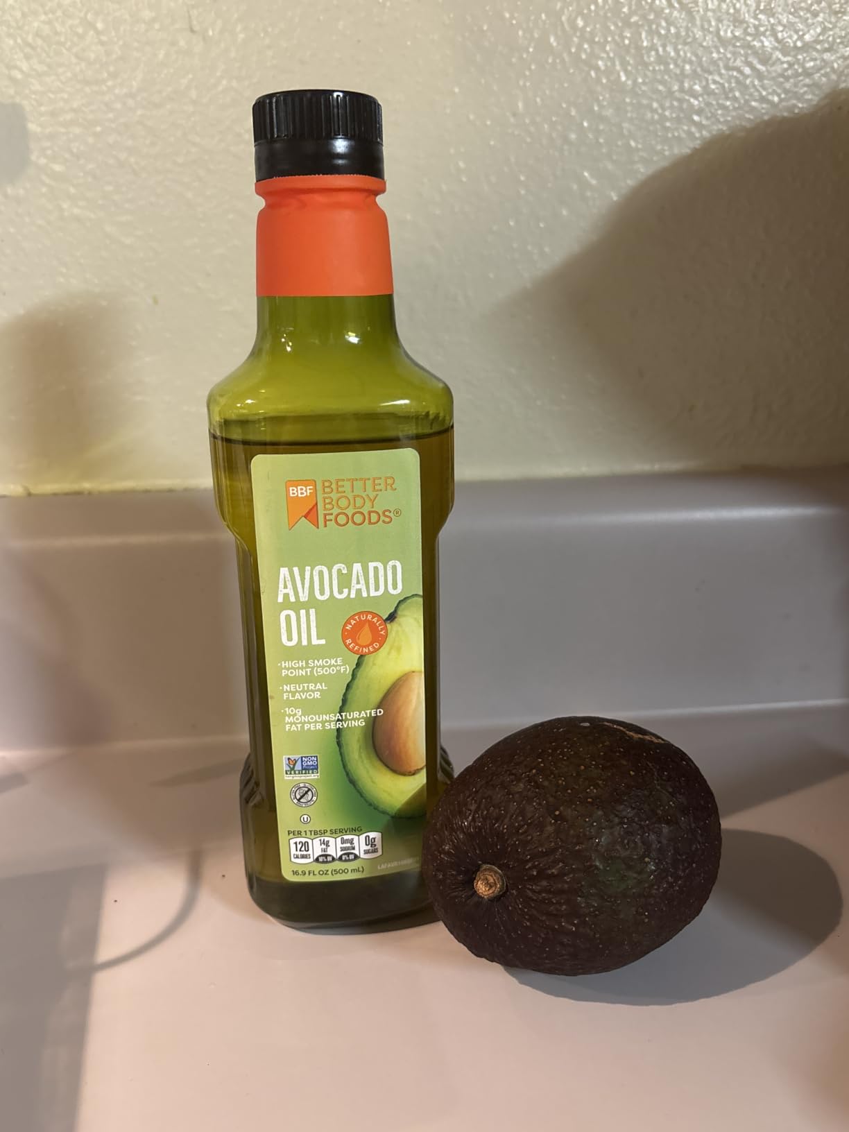 BetterBody Foods Refined Avocado Oil, Non-GMO Cooking Oil, Kosher, Keto and Paleo Diet Friendly, Frying, Baking, Avocado Oil, 500 mL, 16.9 Fl Oz Customer Review BetterBody Foods Refined Avocado Oil, Non-GMO Cooking Oil, Kosher, Keto and Paleo Diet Friendly, Frying, Baking, Avocado Oil, 500 mL, 16.9 Fl Oz - Customer Photo 1