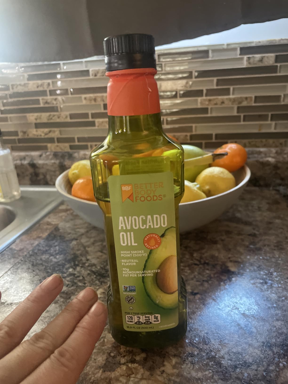 BetterBody Foods Refined Avocado Oil, Non-GMO Cooking Oil, Kosher, Keto and Paleo Diet Friendly, Frying, Baking, 16.9 Fl Oz - Customer Photo 2