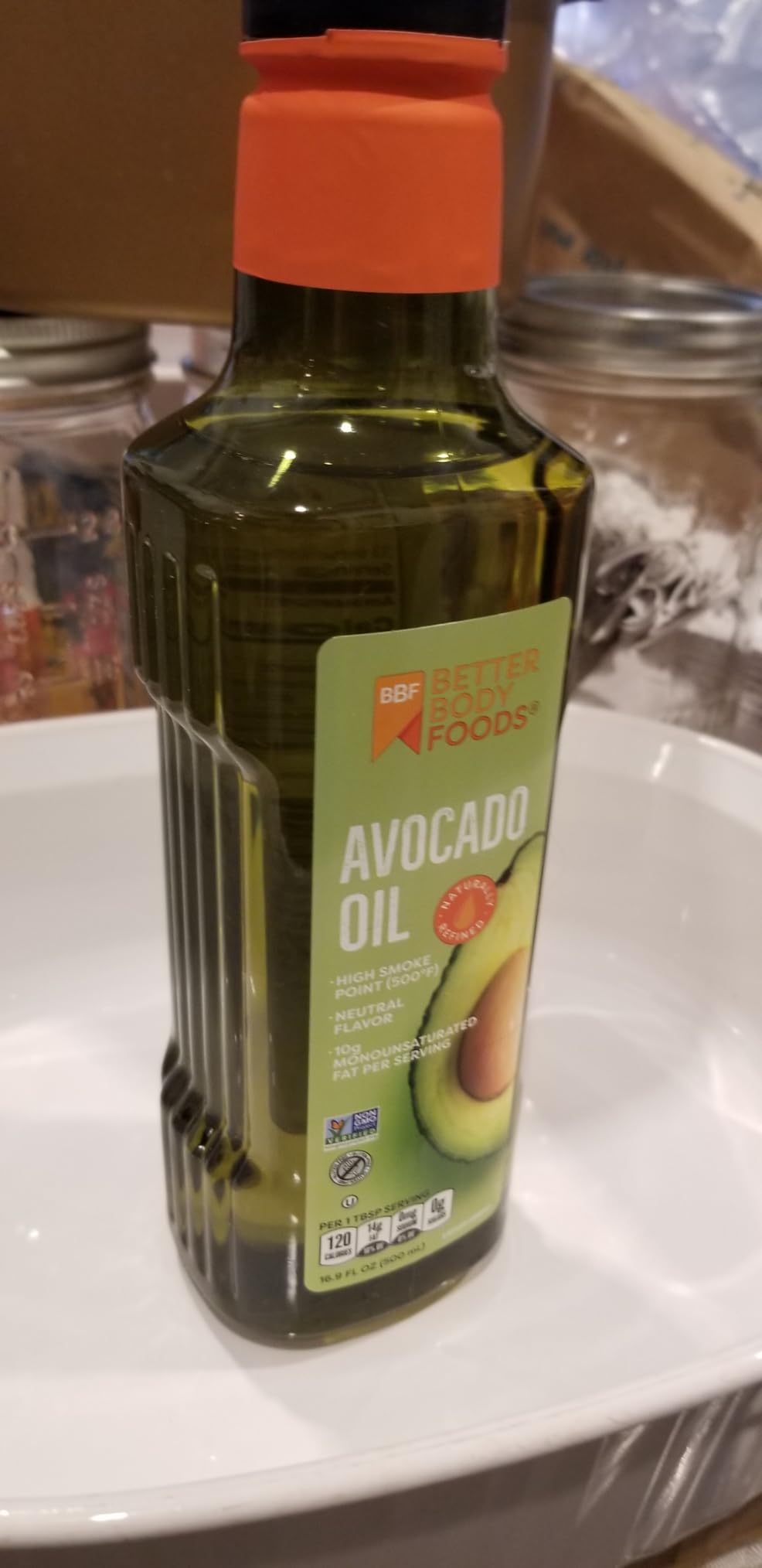 BetterBody Foods Refined Avocado Oil, Non-GMO Cooking Oil, Kosher, Keto and Paleo Diet Friendly, Frying, Baking, 16.9 Fl Oz - Customer Photo 4