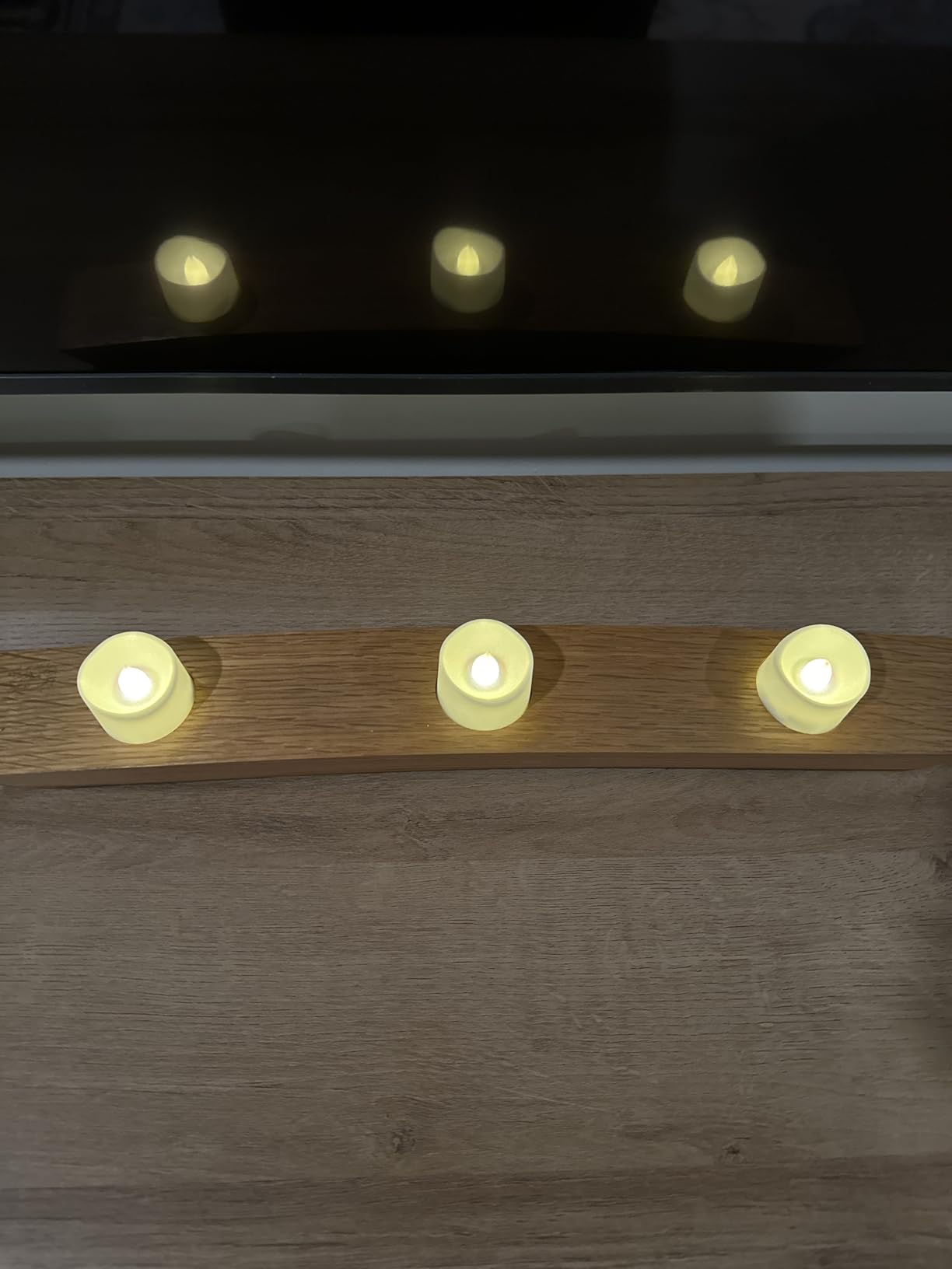Homemory Timer Tea Lights Candles Battery Operated, 6H Timer Built-in, Auto On Daily, Flameless LED Tealight Votives for Table Centerpieces, Lantern, Holiday Decor, Warm Lamp, No Remote, 12-Pack - Customer Photo 1