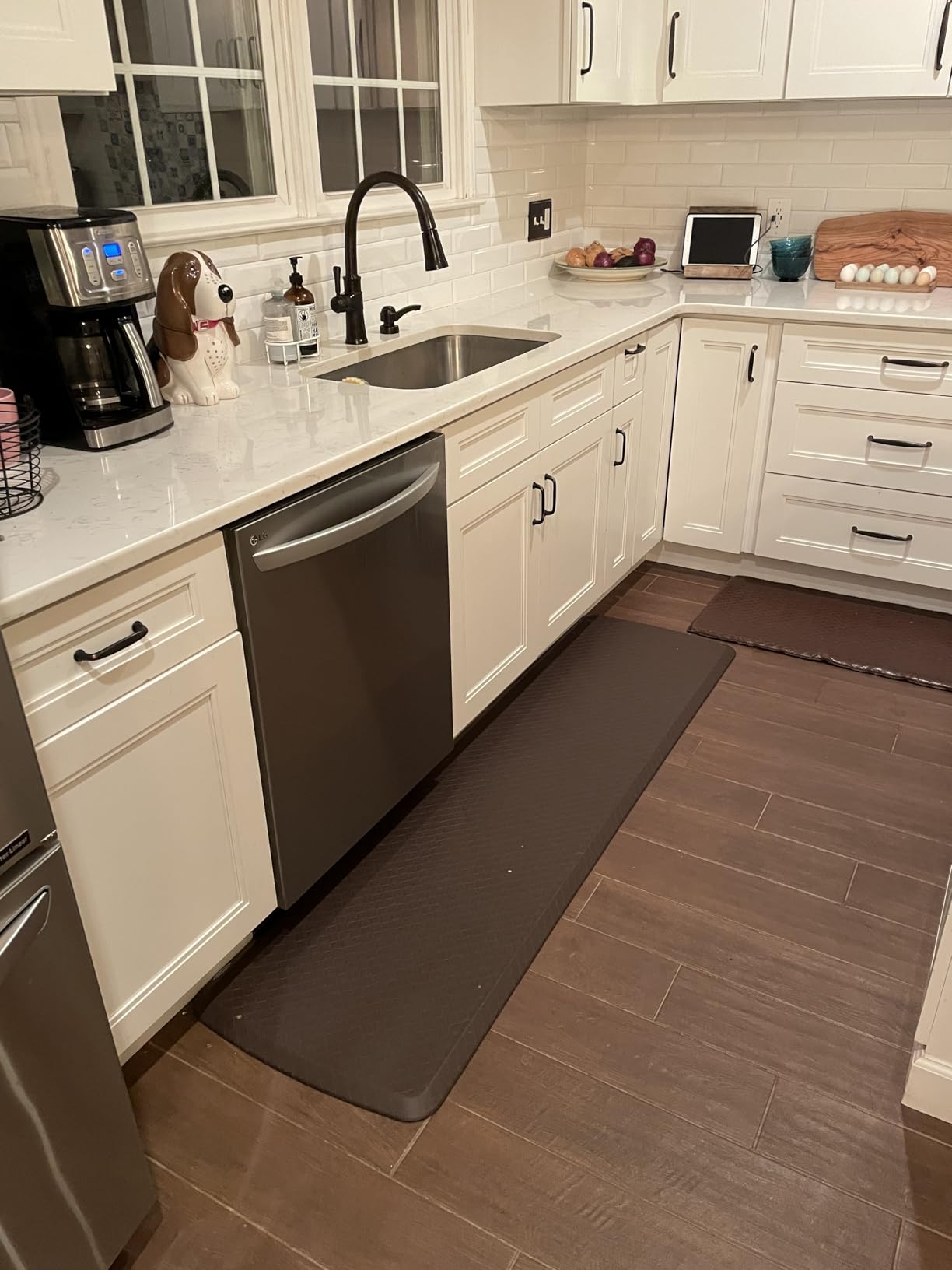 GelPro Elite Premier Anti-Fatigue Kitchen Comfort Floor Mat, 20x36,Trellis Khaki Stain Resistant Surface with Therapeutic Gel and Energy-Return Foam for Health & Wellness - Customer Photo 1