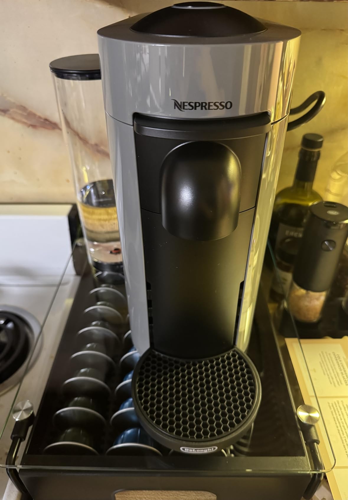 De'Longhi Nespresso Vertuo Plus Coffee and Espresso Maker by De'Longhi, Grey with Aeroccino Milk Frother Customer Review De'Longhi Nespresso Vertuo Plus Coffee and Espresso Maker by De'Longhi, Grey with Aeroccino Milk Frother - Customer Photo 3