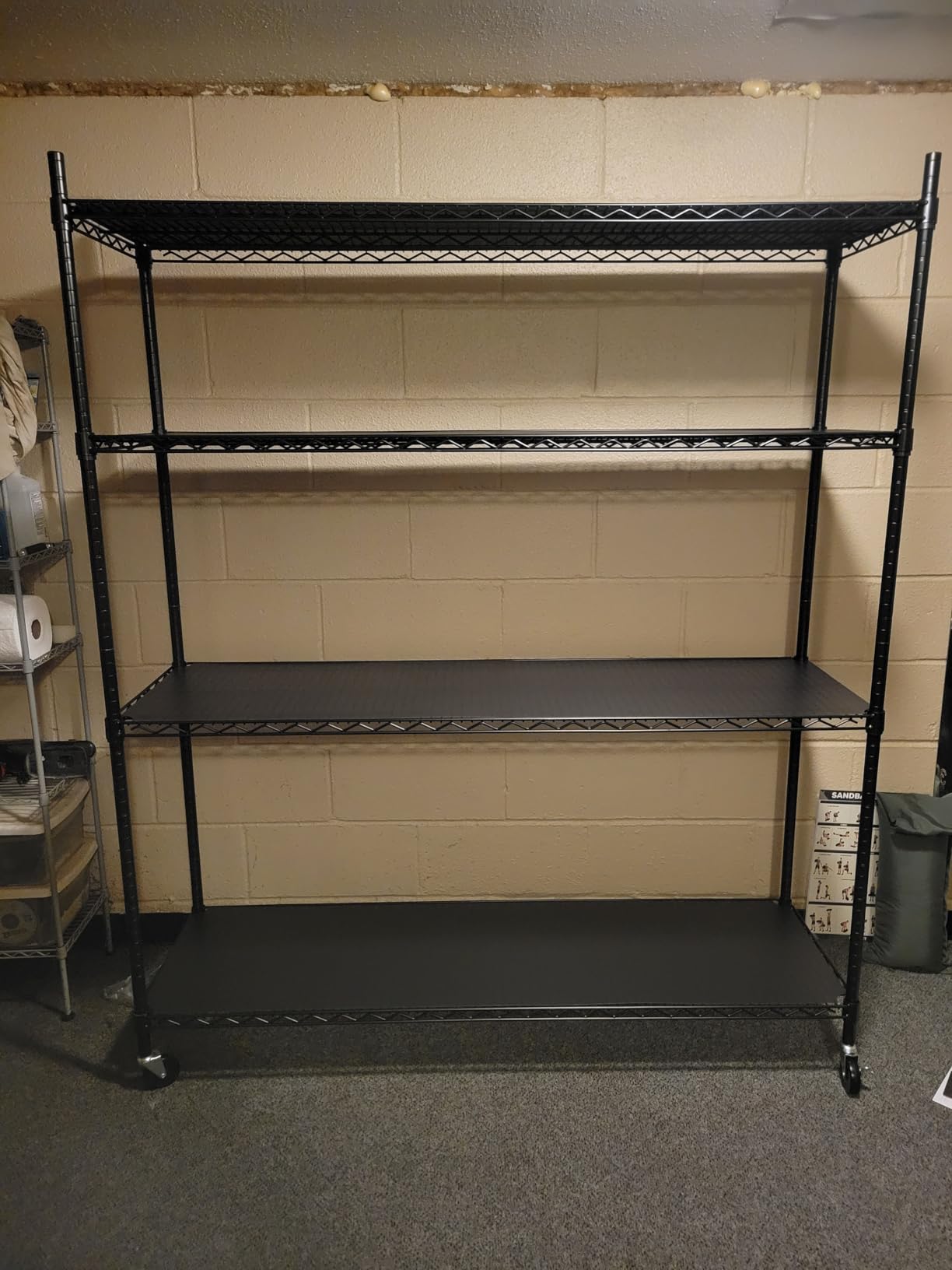 Sterling Shelf Liners for Wire Shelf System: Set of 4 in Graphite: 14 x 36 inch: Plastic Wire Shelving Mats Customer Review Sterling Shelf Liners for Wire Shelf System: Set of 4 in Graphite: 14 x 36 inch: Plastic Wire Shelving Mats - Customer Photo 2
