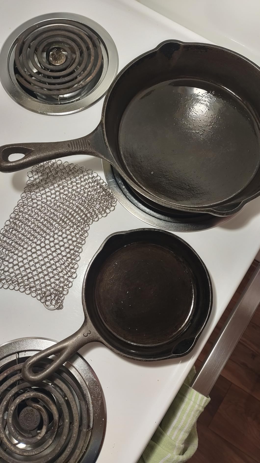 Cast Iron Scrubber 316 Stainless Steel Skillet Cleaner 8