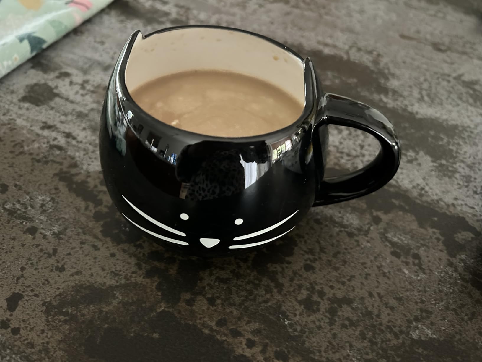 Koolkatkoo Cute Ceramic Cat Coffee Mug 12 oz Cat Lovers Kitty Tea Mugs Gifts for Women Girls Black - Customer Photo 2
