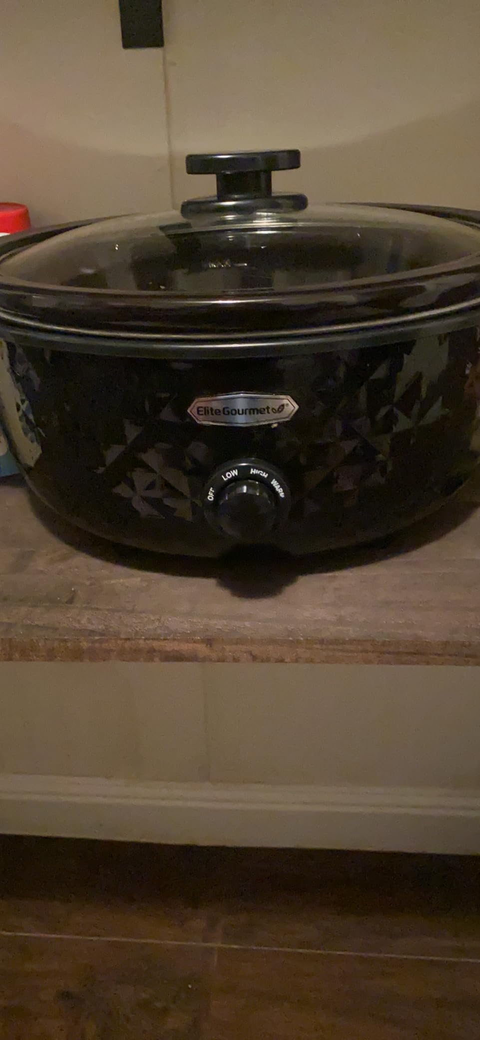 Elite Gourmet MST-350B Electric Slow Cooker, Adjustable Temp, Entrees, Sauces, Stews & Dips, Dishwasher Safe Glass Lid & Crock (3 Quart, Black) - Customer Photo 5