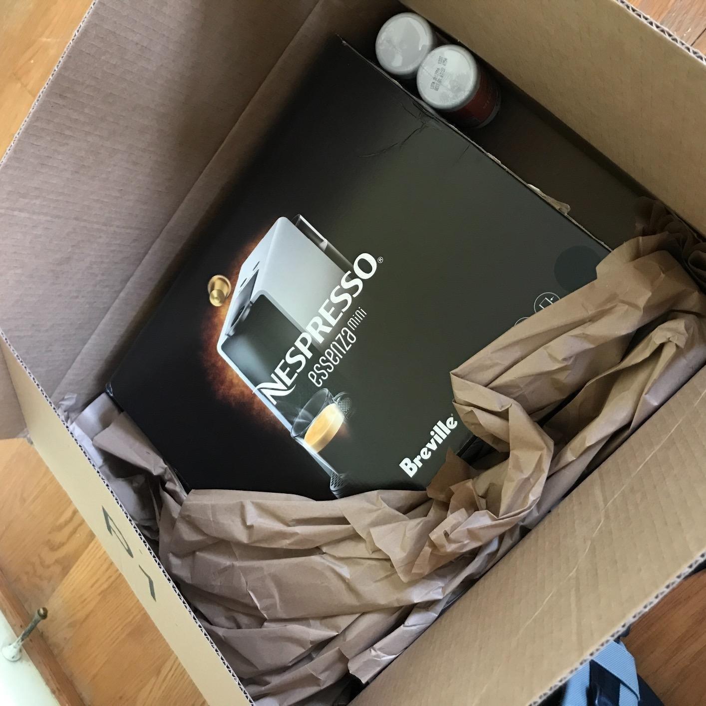 Nespresso Essenza Mini Espresso Machine by Breville, Piano Black customer photo 2