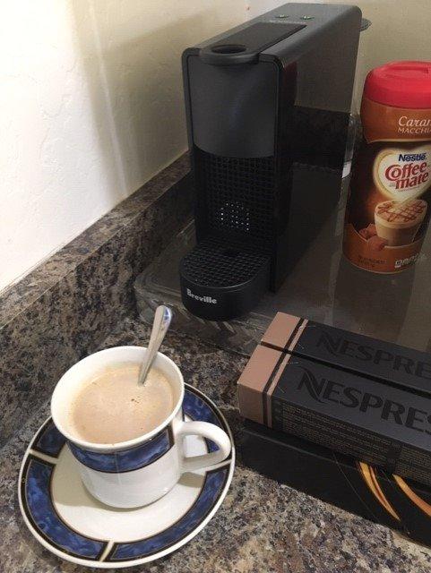 Nespresso Essenza Mini Espresso Machine by Breville with Milk Frother,20.3 fl oz, Piano Black Customer Review Nespresso Essenza Mini Espresso Machine by Breville with Milk Frother,20.3 fl oz, Piano Black - Customer Photo 2