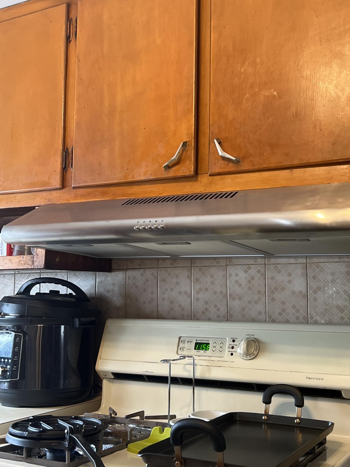 COSMO COS-5MU30 30 in. Delta Collection Ducted Under Cabinet Range Hood, Button Controls, Reusable Filters, LED Lights, Stainless Steel Customer Review COSMO COS-5MU30 30 in. Delta Collection Ducted Under Cabinet Range Hood, Button Controls, Reusable Filters, LED Lights, Stainless Steel - Customer Photo 1
