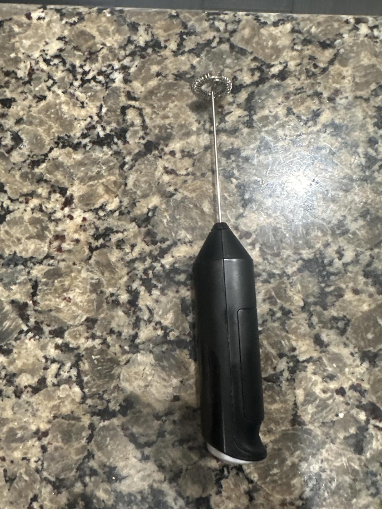 Bonsenkitchen Powerful Milk Frother for Coffee, Fast Handheld Drink Mixer with Stainless Steel Whisk, Battery Operated Hand Frother Stirrer Wand-Black - Customer Photo 1