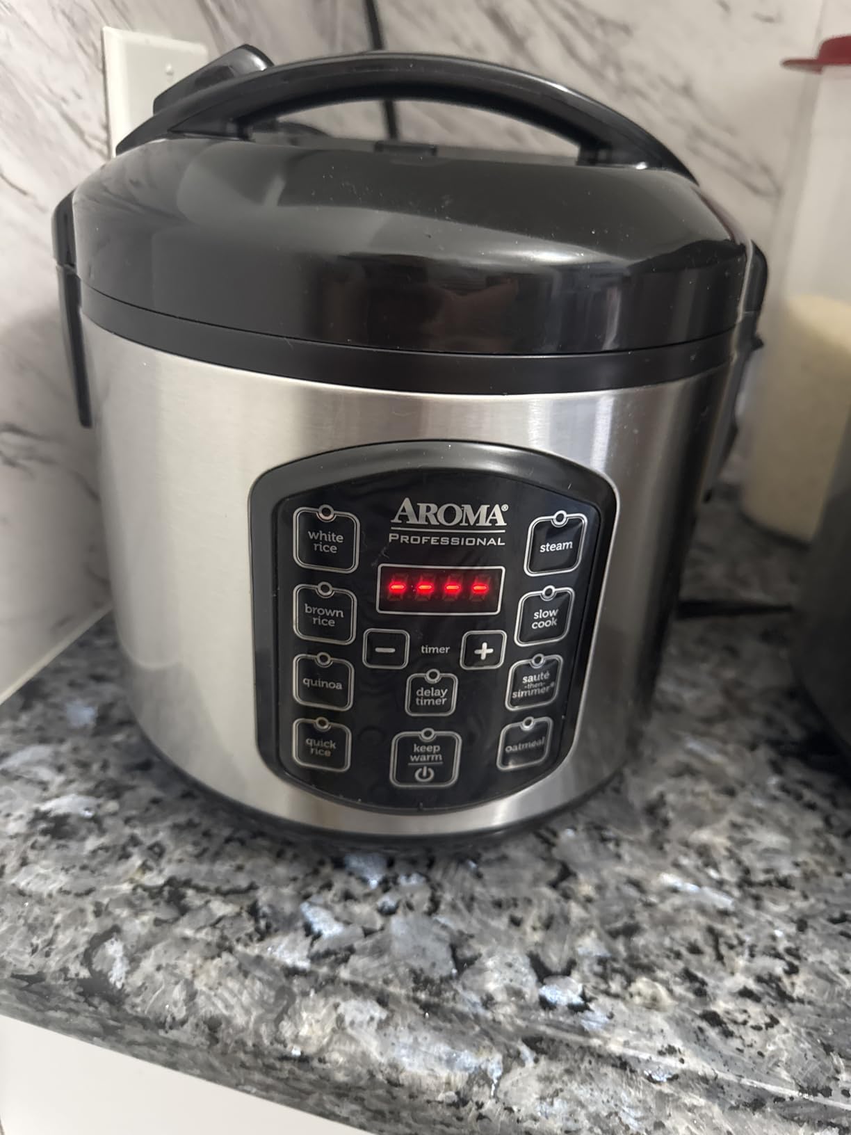 AROMA Professional Digital Rice Cooker, Multicooker, 4-Cup (Uncooked) / 8-Cup (Cooked), Steamer, Slow Cooker, Oatmeal Cooker, STS, Auto Keep Warm, 2 Qt, Stainless Steel Exterior, ARC-954SBD - Customer Photo 2