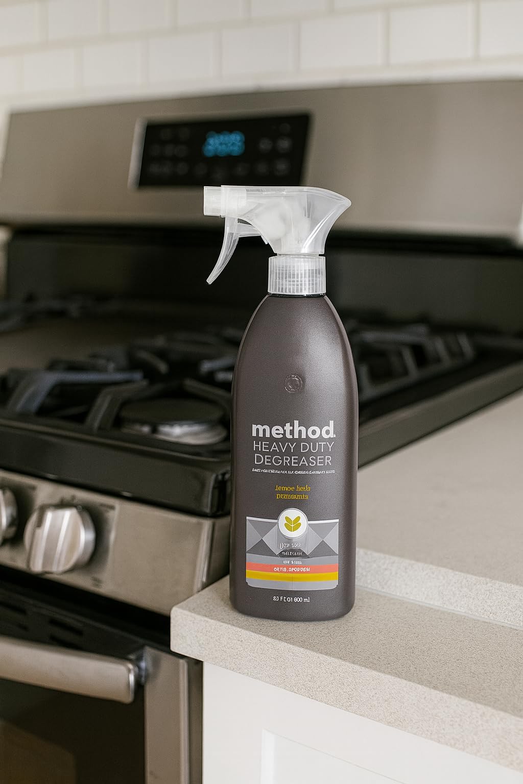 Method Heavy Duty Degreaser, Lemongrass Scent, Oven Cleaner & Stove Top Cleaner, 28 Oz Spray Bottle (Pack of 1) - Customer Photo 3