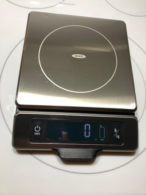 OXO Good Grips 11-Pound Stainless Steel Kitchen Scale with Pull-Out Display - Black - Customer Photo 2
