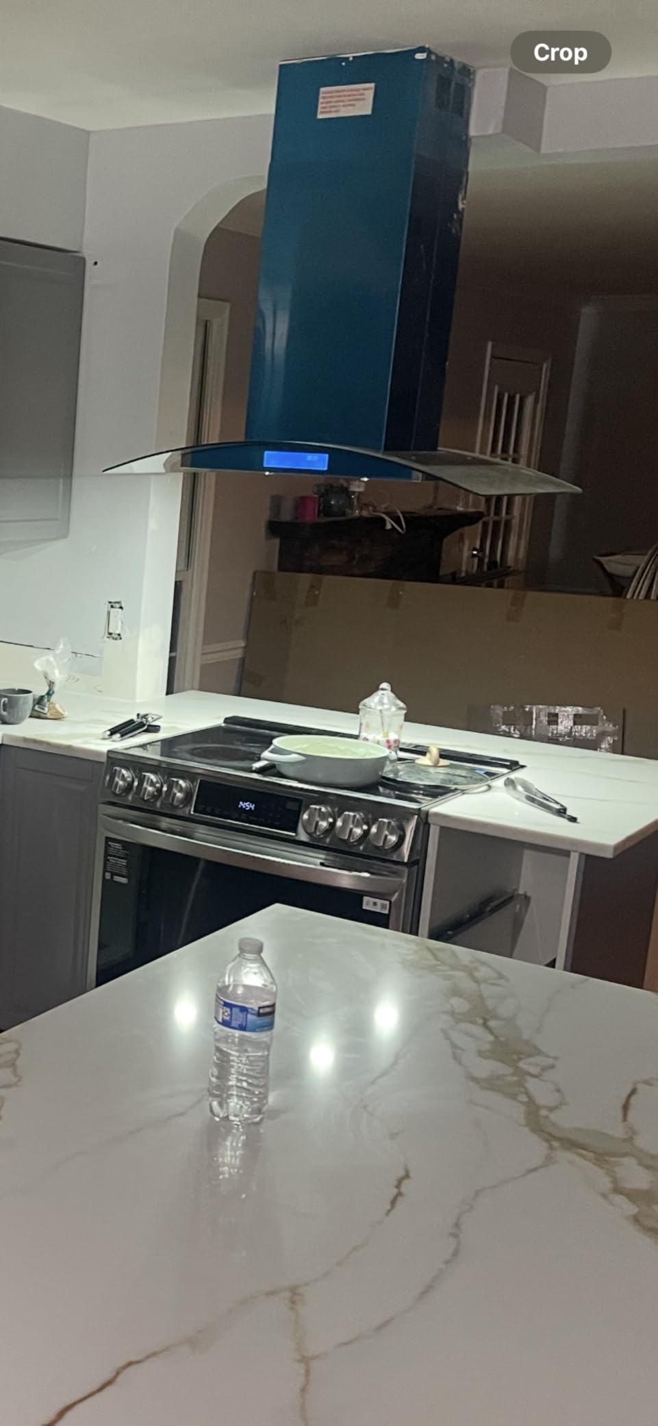 COSMO COS-63ISS75 30 in. Lumin Collection 380 CFM Ducted Island Range Hood, Soft Touch Controls, LED Lights, Stainless Steel Customer Review COSMO COS-63ISS75 30 in. Lumin Collection 380 CFM Ducted Island Range Hood, Soft Touch Controls, LED Lights, Stainless Steel - Customer Photo 2