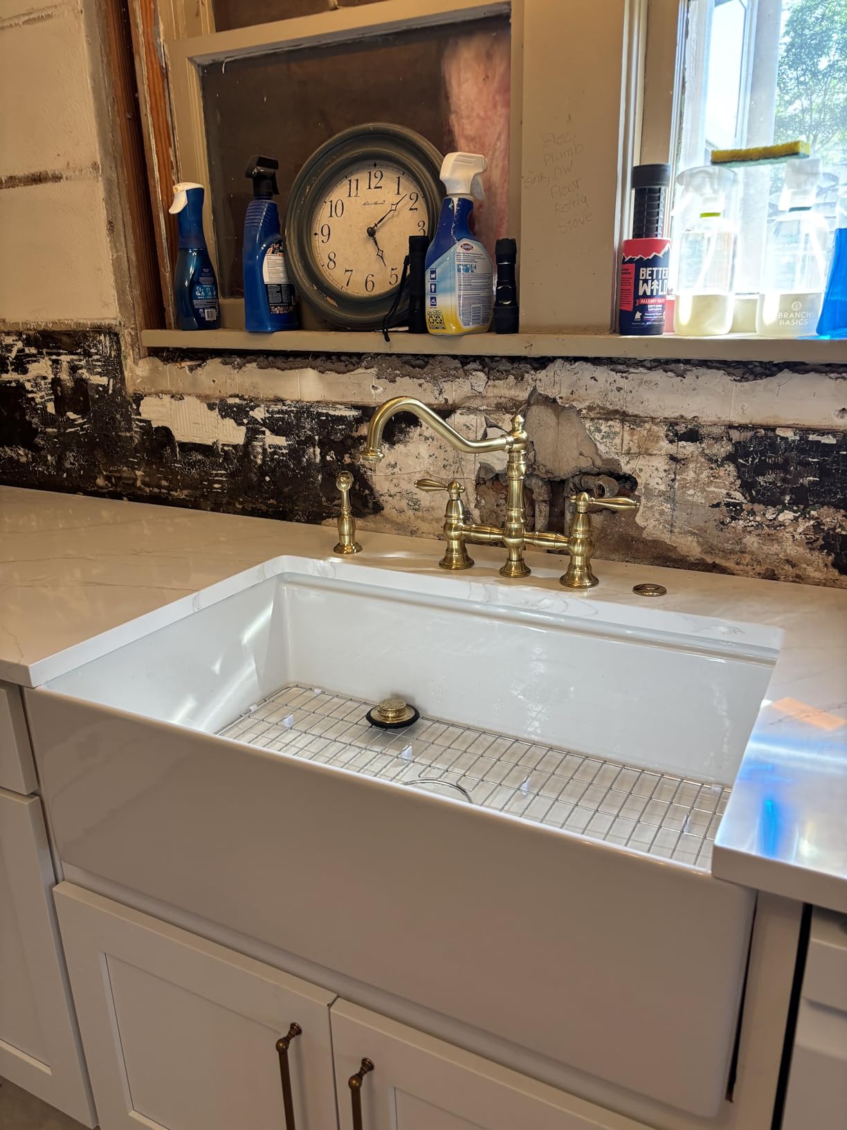 Kingston Brass KS1270ALBS Heritage Bridge Kitchen Faucet, 8-9/16