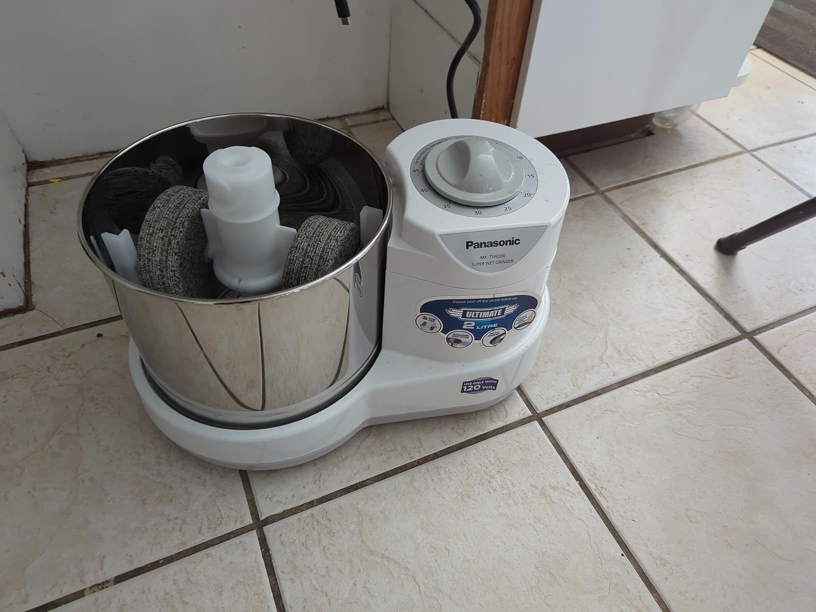 Panasonic MK-TSW200W 2 Liter Table Top Stone Super Wet Grinder with Automatic Timer, 110V Customer Review Panasonic MK-TSW200W 2 Liter Table Top Stone Super Wet Grinder with Automatic Timer, 110V - Customer Photo 1
