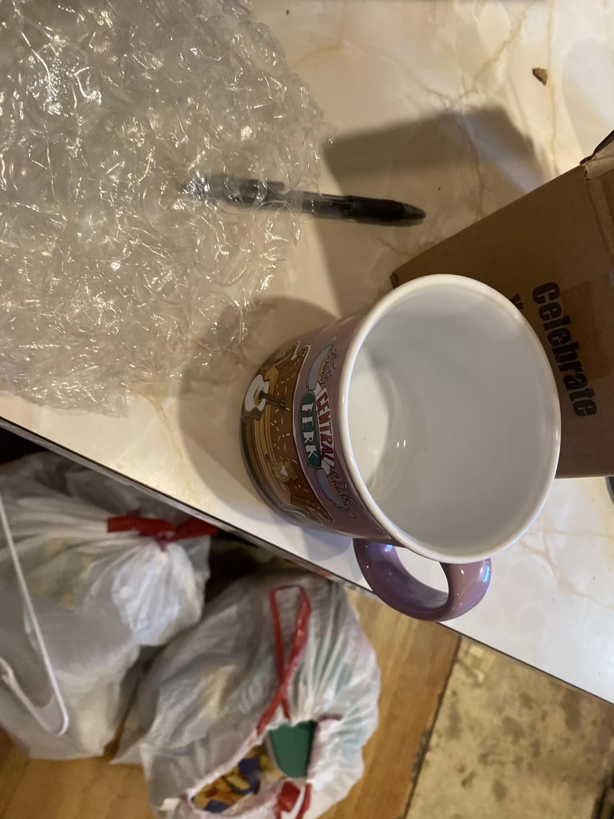 Silver Buffalo FRIENDS Central Perk Black Ceramic Mug Oversized for Coffee, Soup, 24 Ounces - Customer Photo 2