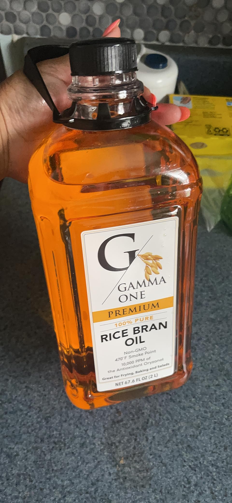 GAMMA ONE Rice Bran Oil, 1 Liter - Customer Photo 4