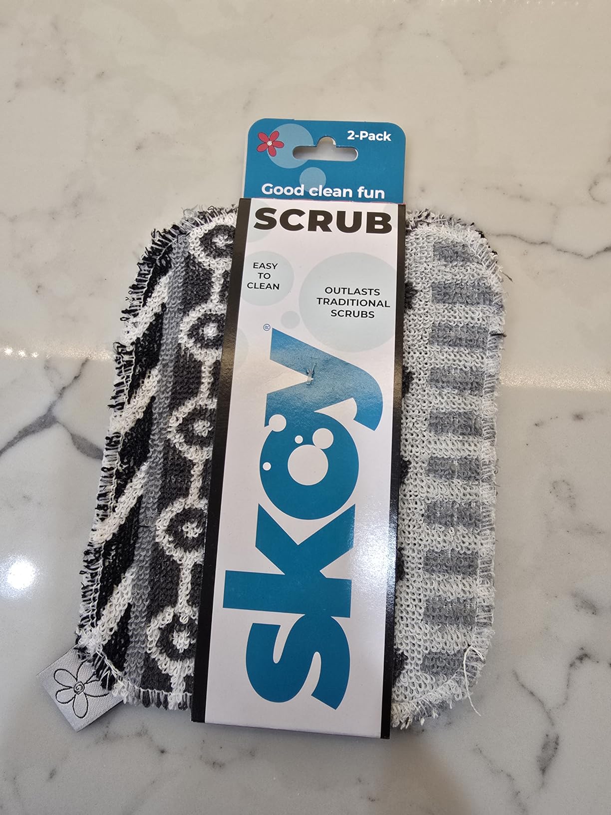 Skoy Scrub 4-Pack Reusable Non-Scratching Dish Scrubber - Customer Photo 1