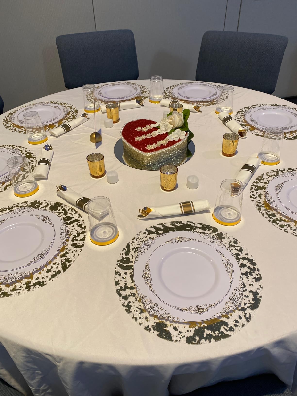 Volens Gold Party Decorations 72pcs, Mercury Glass Gold Votive Candle Holders Set for Wedding, Bridal and Baby Shower Customer Review Volens Gold Party Decorations 72pcs, Mercury Glass Gold Votive Candle Holders Set for Wedding, Bridal and Baby Shower - Customer Photo 1