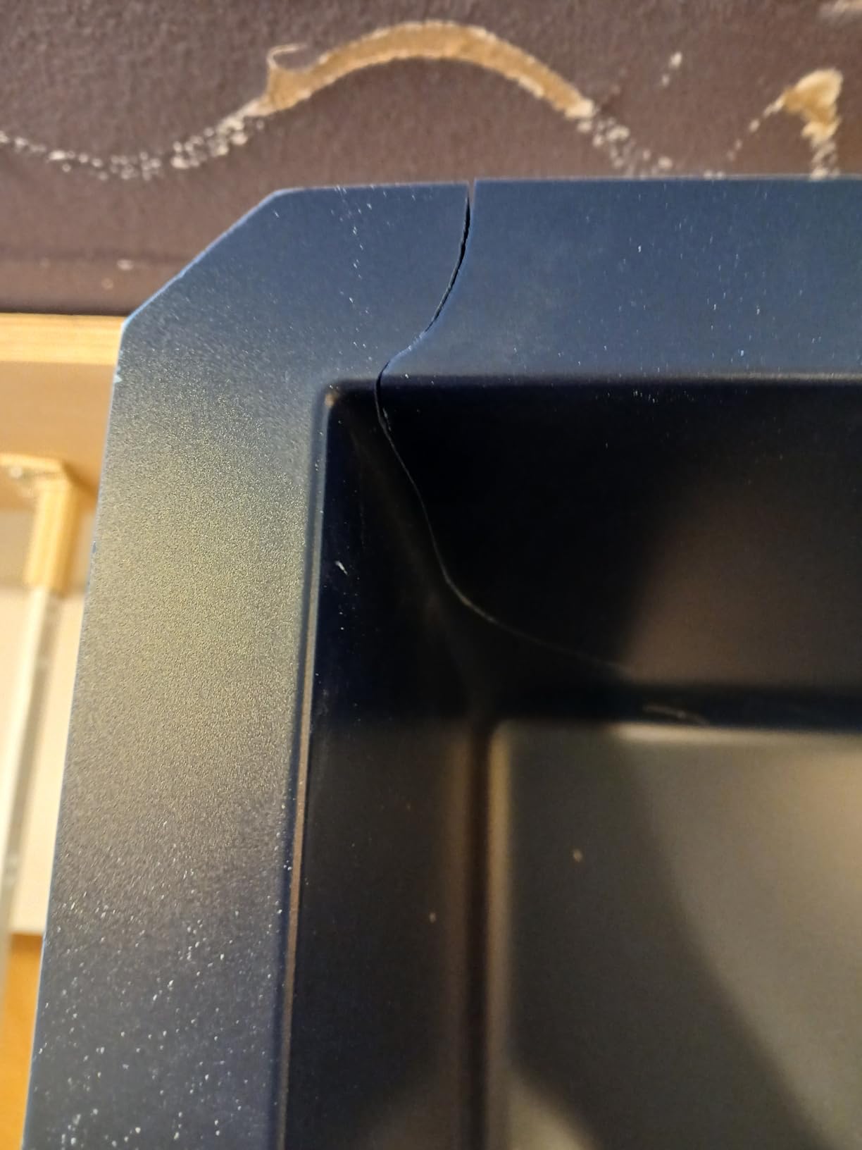 Ruvati 32 x 19 inch epiGranite Undermount Granite Composite Quartz Single Bowl Kitchen Sink - Midnight Black - RVG2033BK - Customer Photo 1