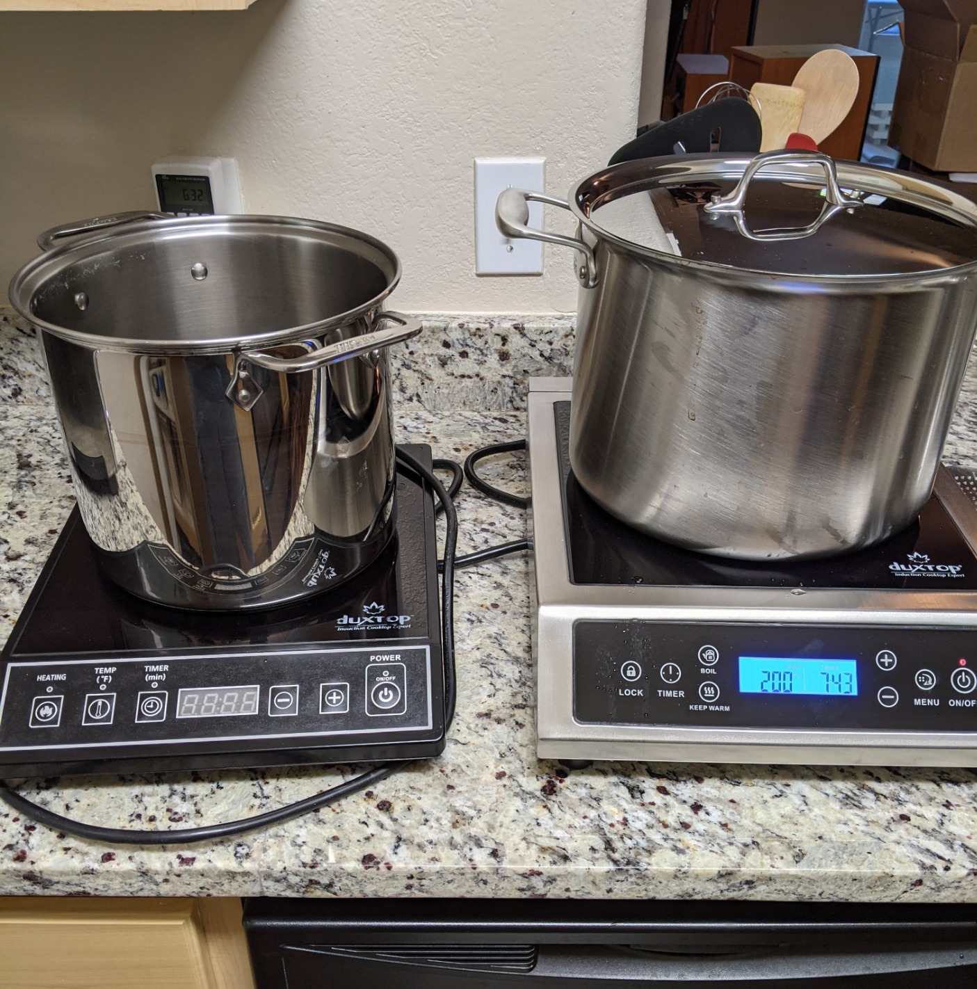 Duxtop Professional Portable Induction Cooktop, Commercial Range Countertop Burner, 1800 Watts Induction Burner with Sensor Touch and LCD Screen, P961LS/BT-C35-D, Silver/Black - Customer Photo 1