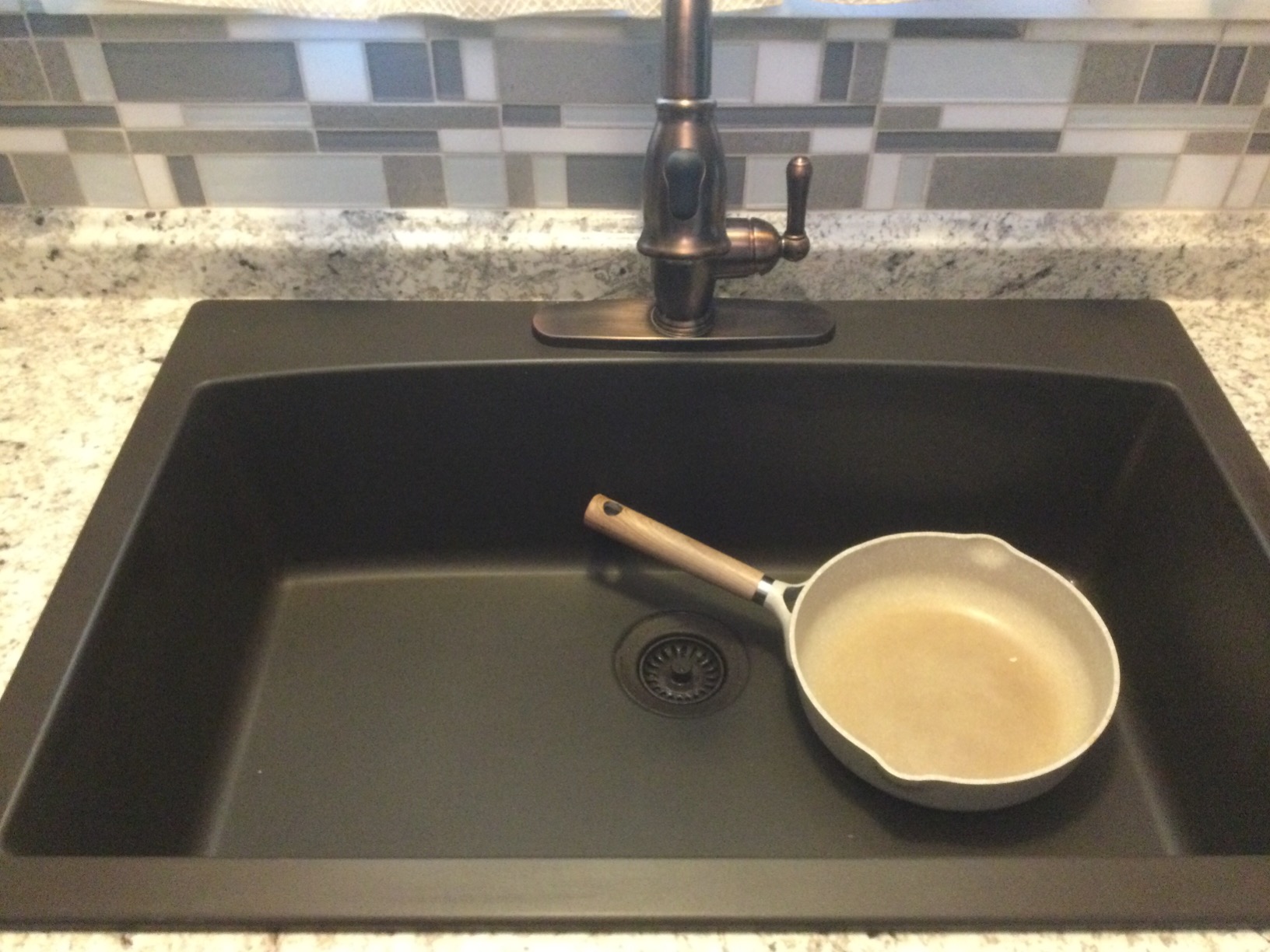 Karran QT-712 33 Inch Drop-In Quartz Composite Single Bowl Kitchen Sink, Top Mount, Heat & Scratch Resistant - Customer Photo 2