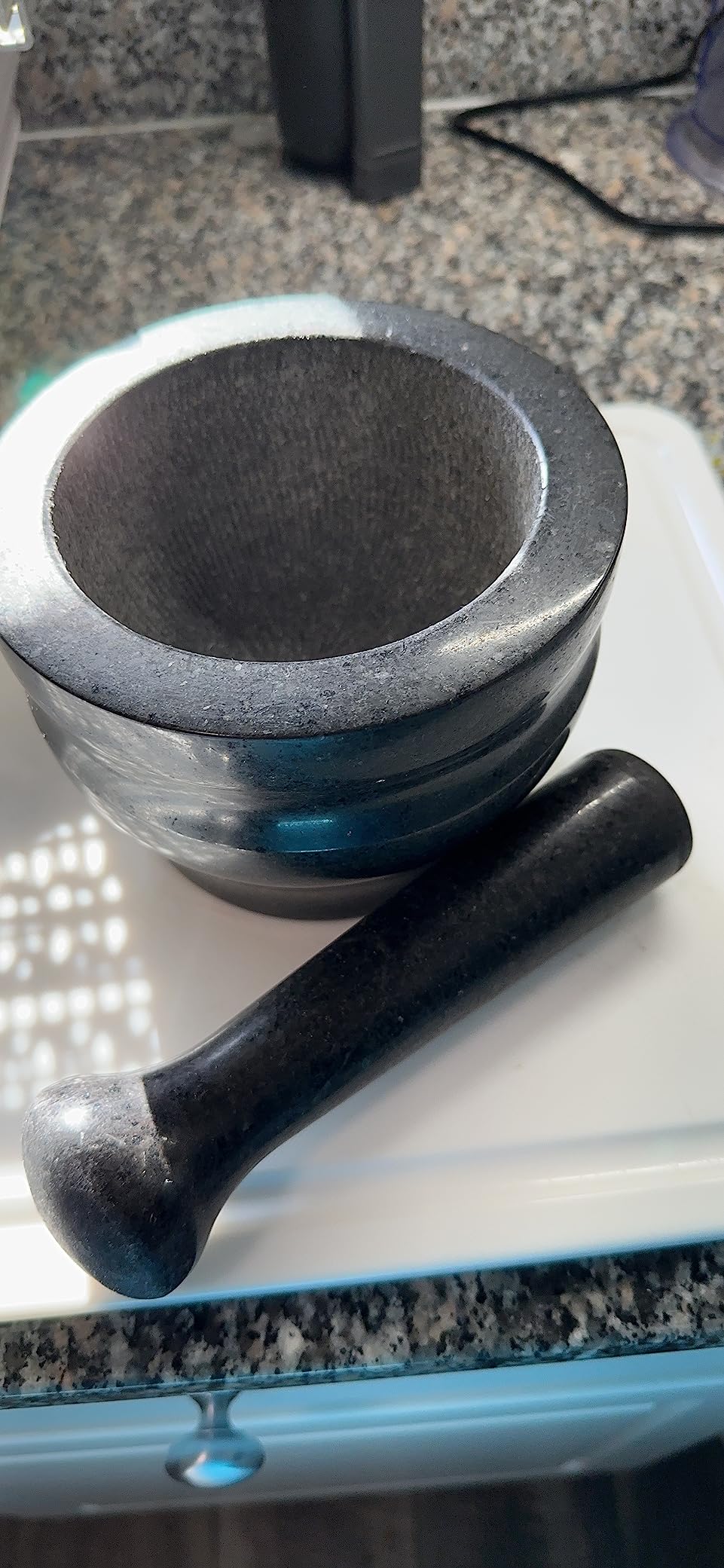 Cole & Mason Granite Mortar & Pestle - Unpolished Stone Mortar Bowl & Pestle - Home Kitchen Essentials & Cooking Accessories - Non-Porous Mortar & Pestle Spice Grinder Set - 5.5 Cole & Mason Granite Mortar & Pestle - Unpolished Stone Mortar Bowl & Pestle - Home Kitchen Essentials & Cooking Accessories - Non-Porous Mortar & Pestle Spice Grinder Set - 5.5