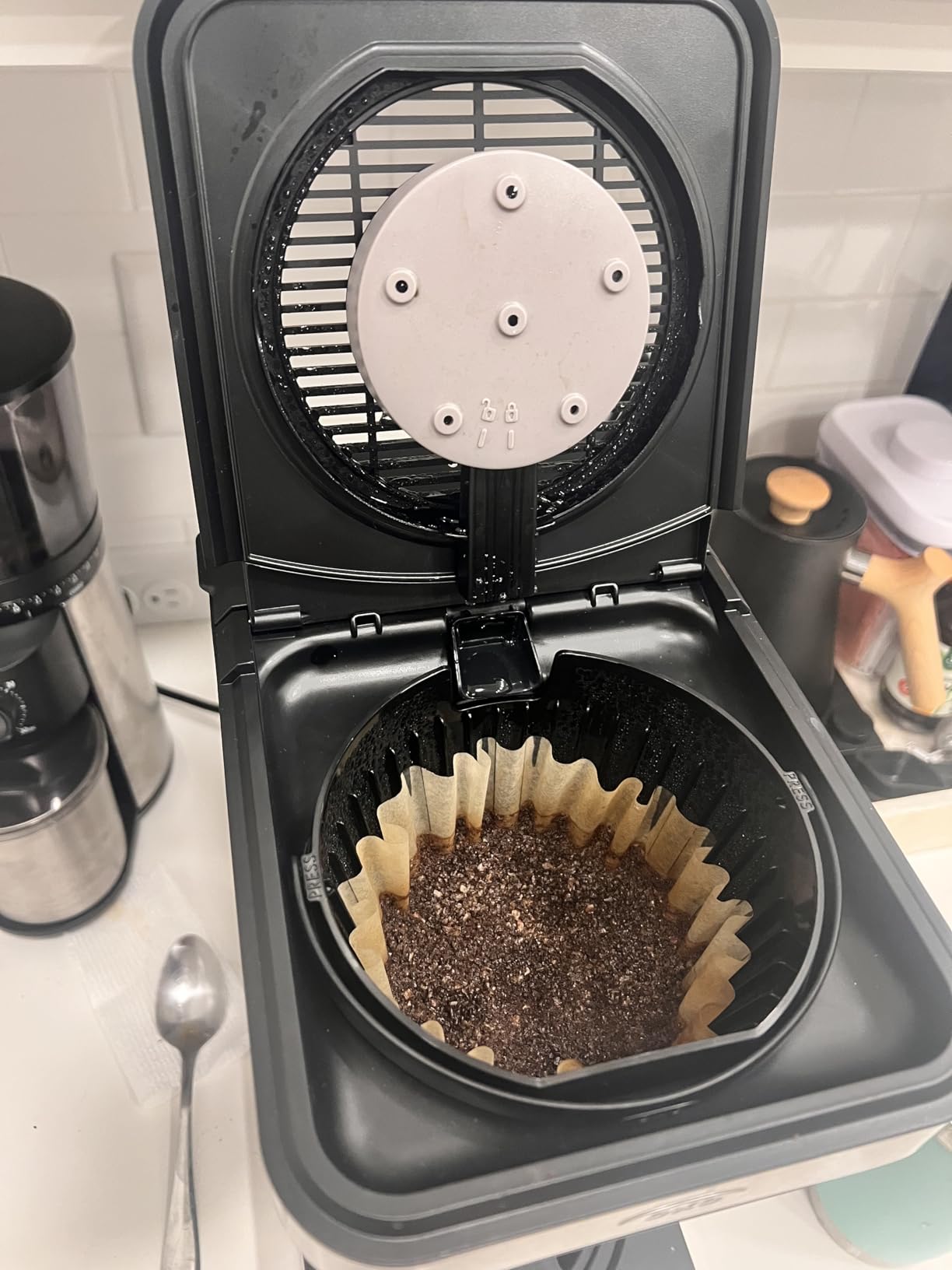 OXO Brew 8-Cup Coffee Maker - Single-Serve & Carafe, Thermal Stainless Steel, SCA Certified - Customer Photo 3