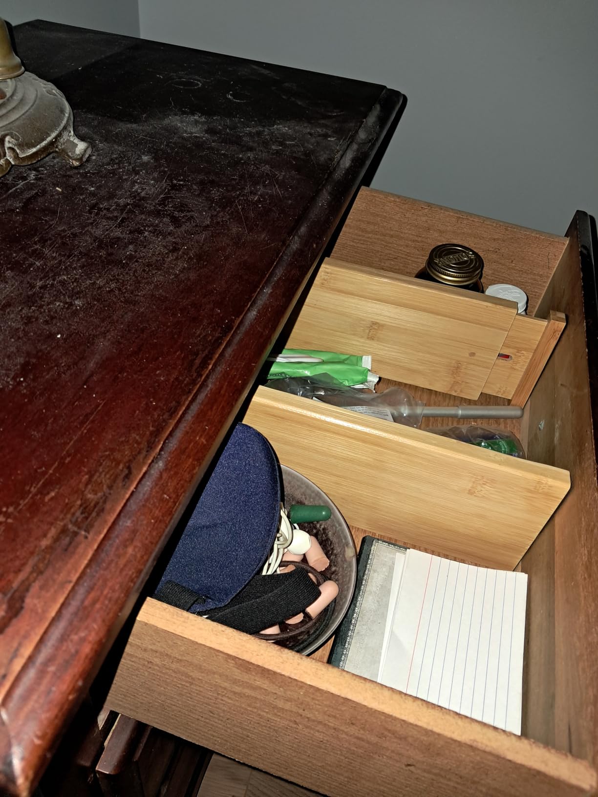 Utoplike 4 pcs Bamboo Kitchen Drawer Dividers Large, Adjustable Drawer Organizers, Spring Loaded, Works in Kitchen, Dresser, Bathroom, Bedroom, Drawer, Desk Customer Review Utoplike 4 pcs Bamboo Kitchen Drawer Dividers Large, Adjustable Drawer Organizers, Spring Loaded, Works in Kitchen, Dresser, Bathroom, Bedroom, Drawer, Desk - Customer Photo 2