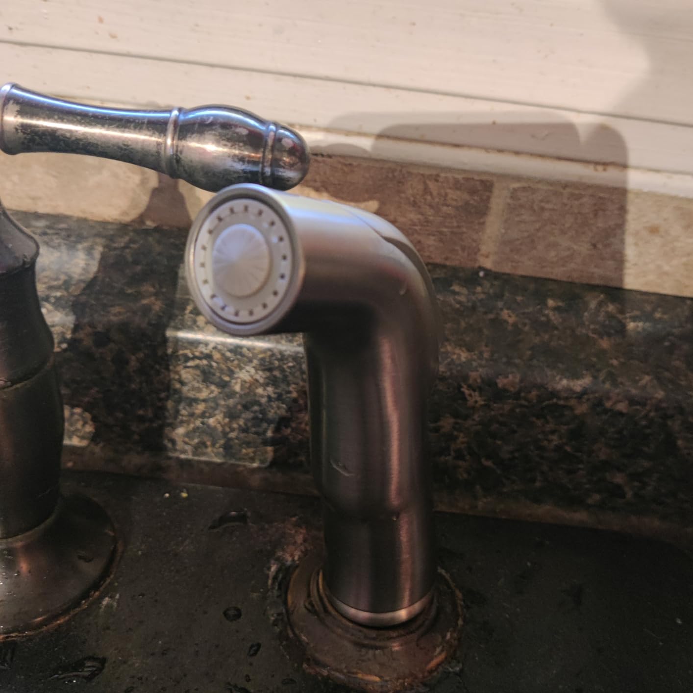 Kitchen Sprayer Chrome Faucet Side Sink Attachment With Spray Head and Hose, Water Spray Head Replacement Customer Review Kitchen Sprayer Chrome Faucet Side Sink Attachment With Spray Head and Hose, Water Spray Head Replacement - Customer Photo 1